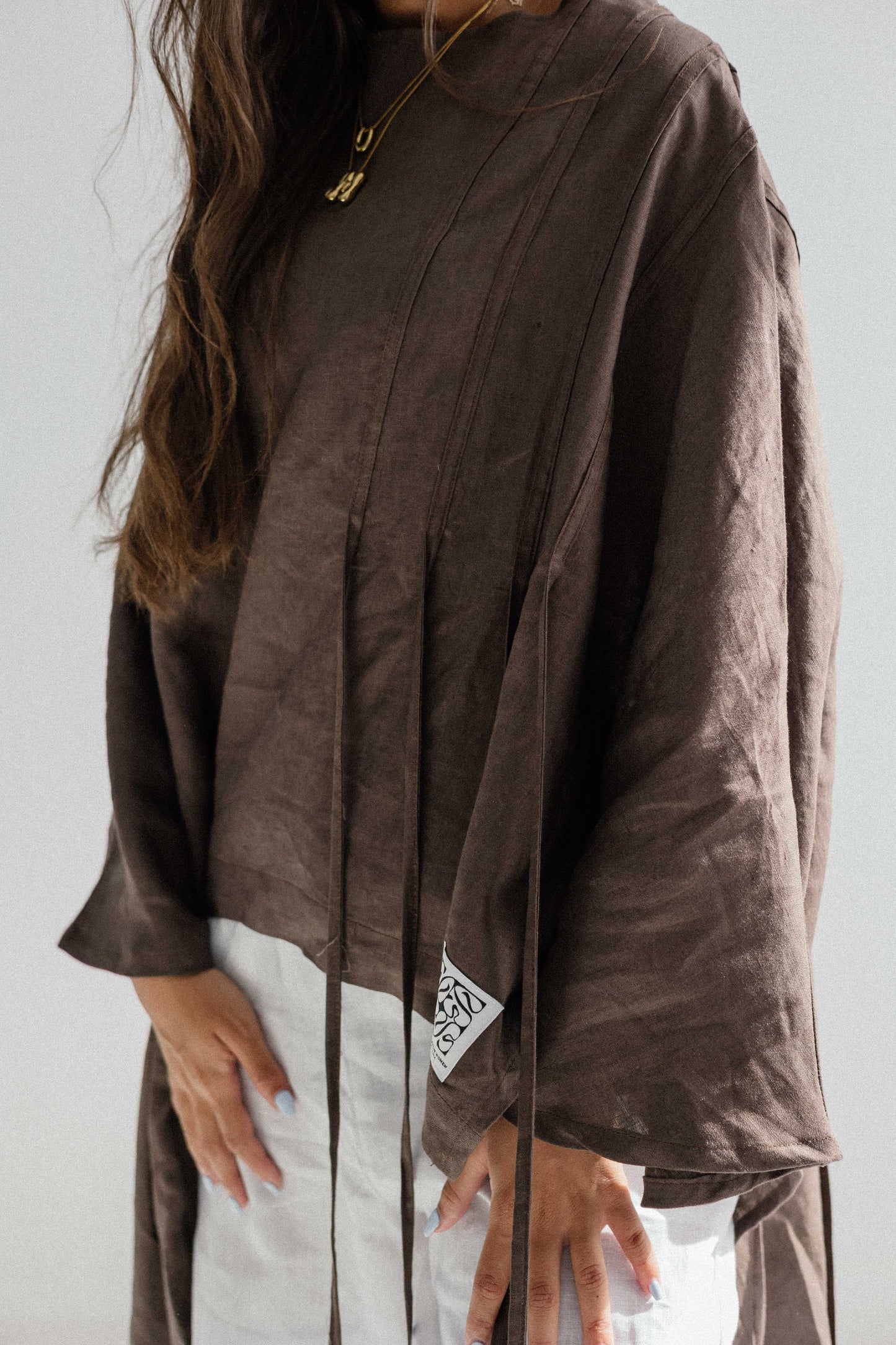 Side To Side Top In Brown
