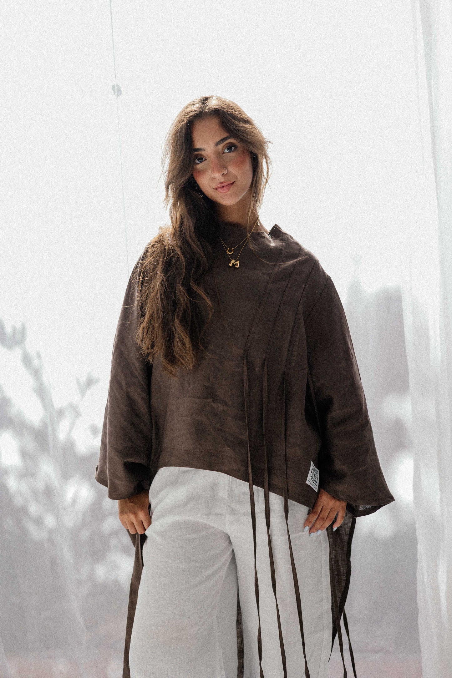 Side To Side Top In Brown