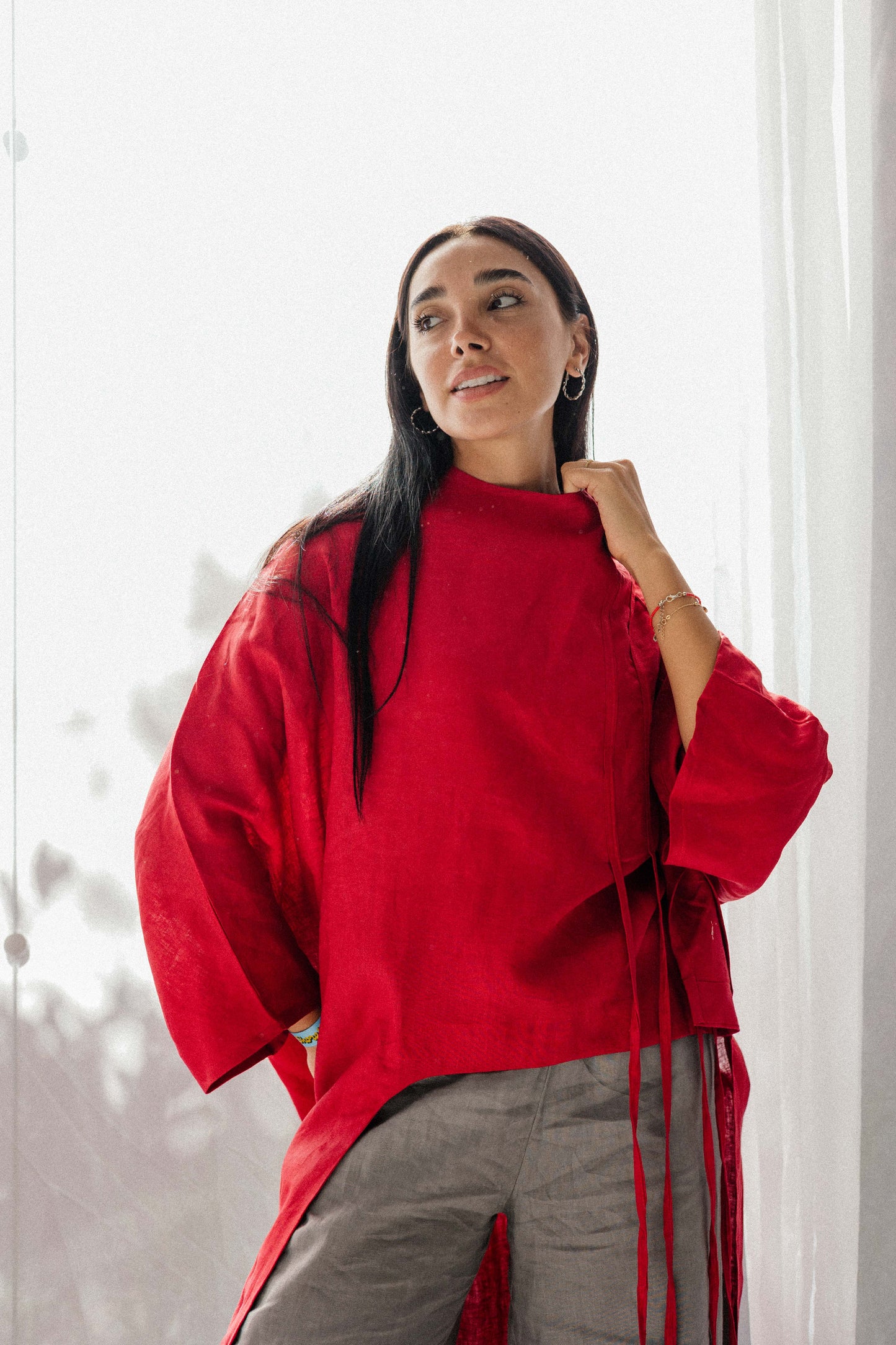 Side To Side Top In Red