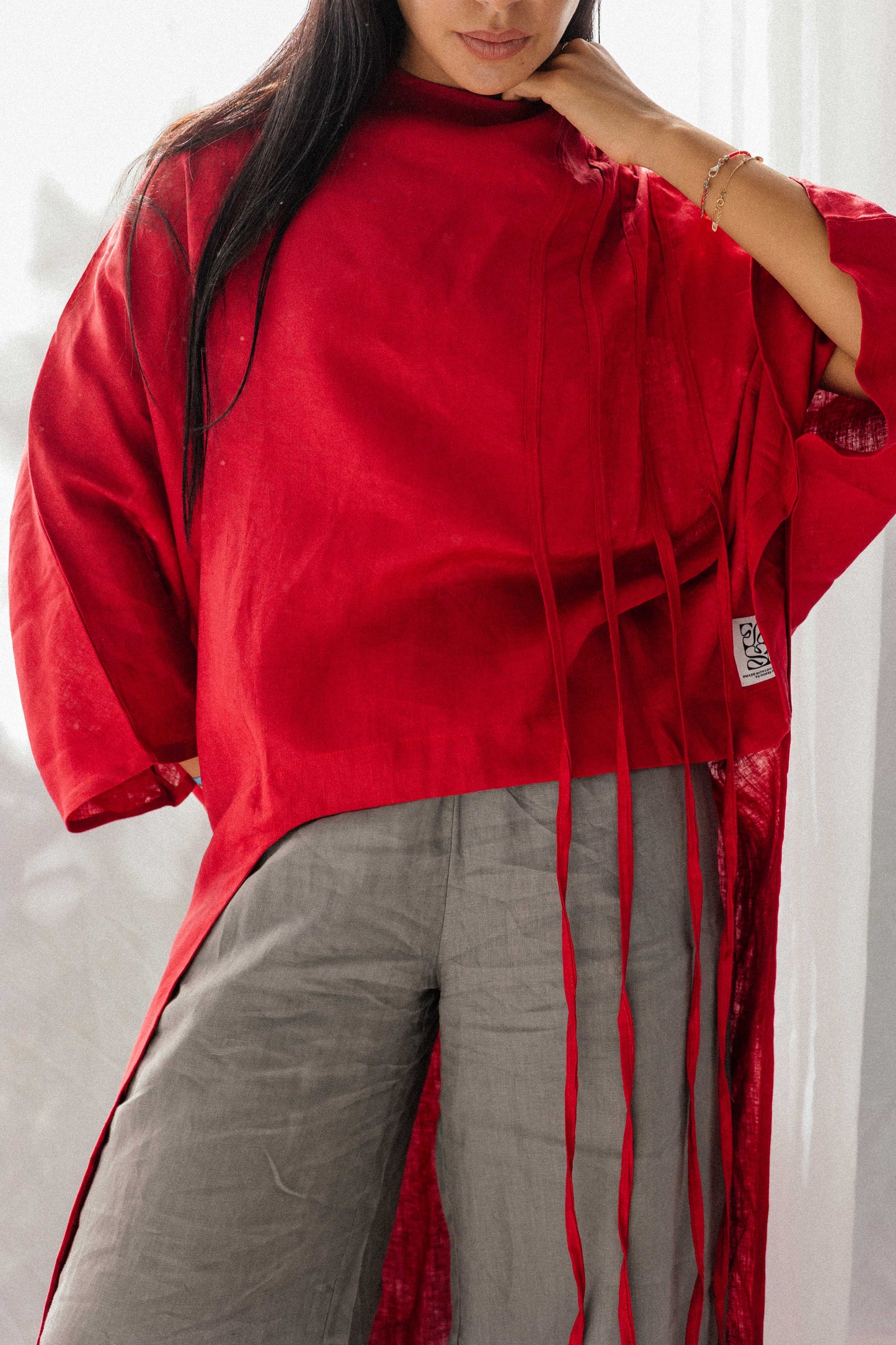 Side To Side Top In Red