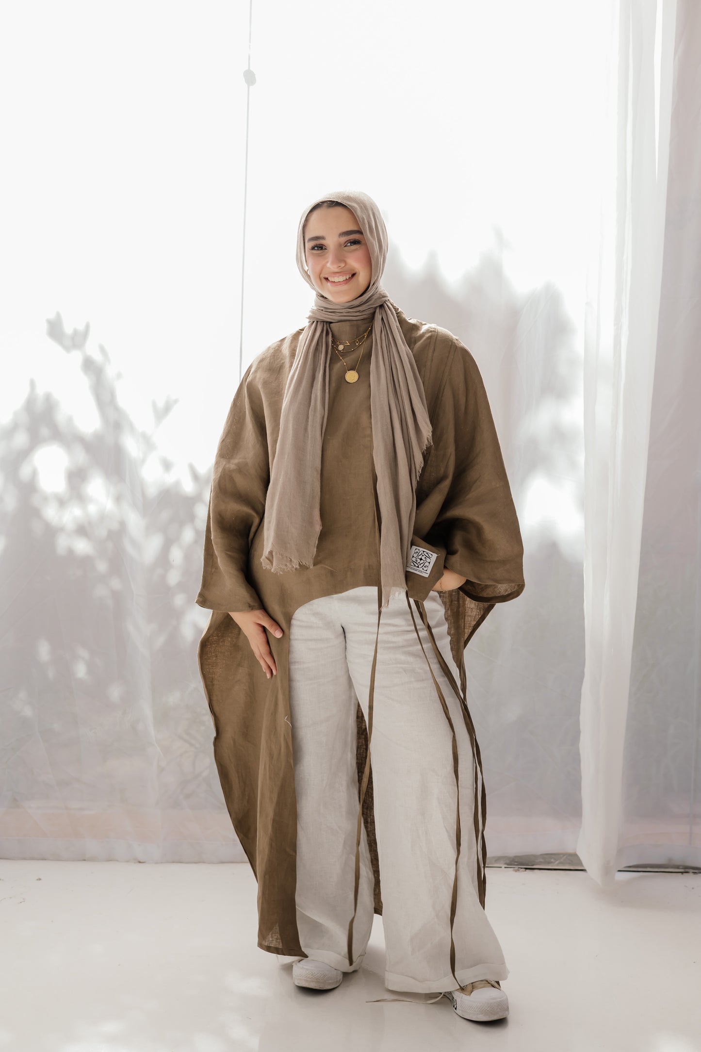 Side To Side Top In Light-brown