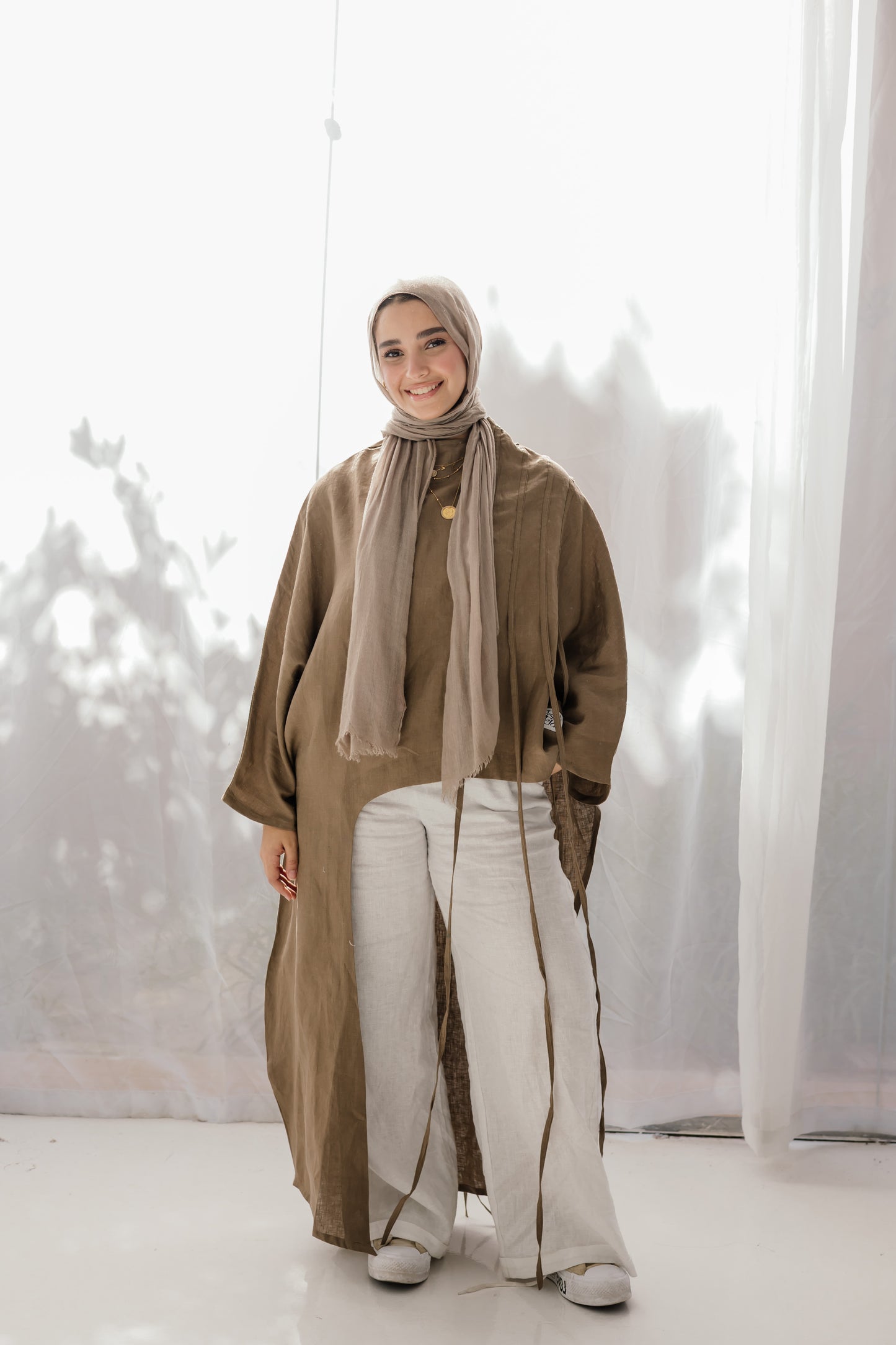 Side To Side Top In Light-brown