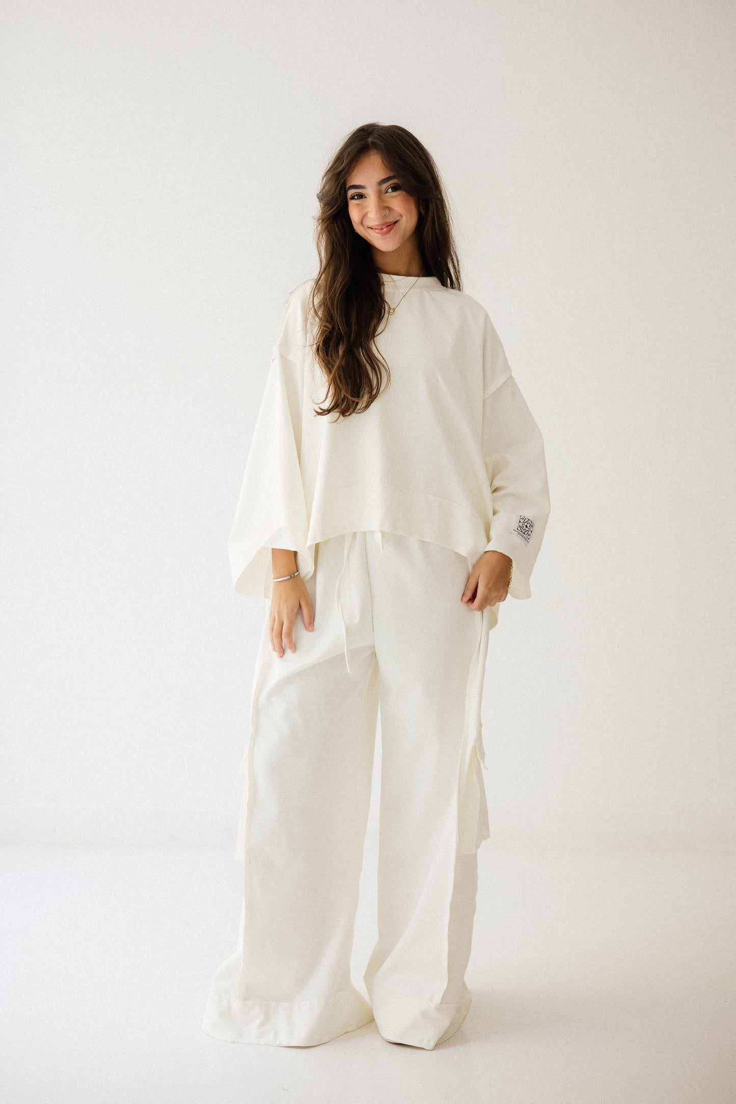 Pocket Cotton Set In Off-white