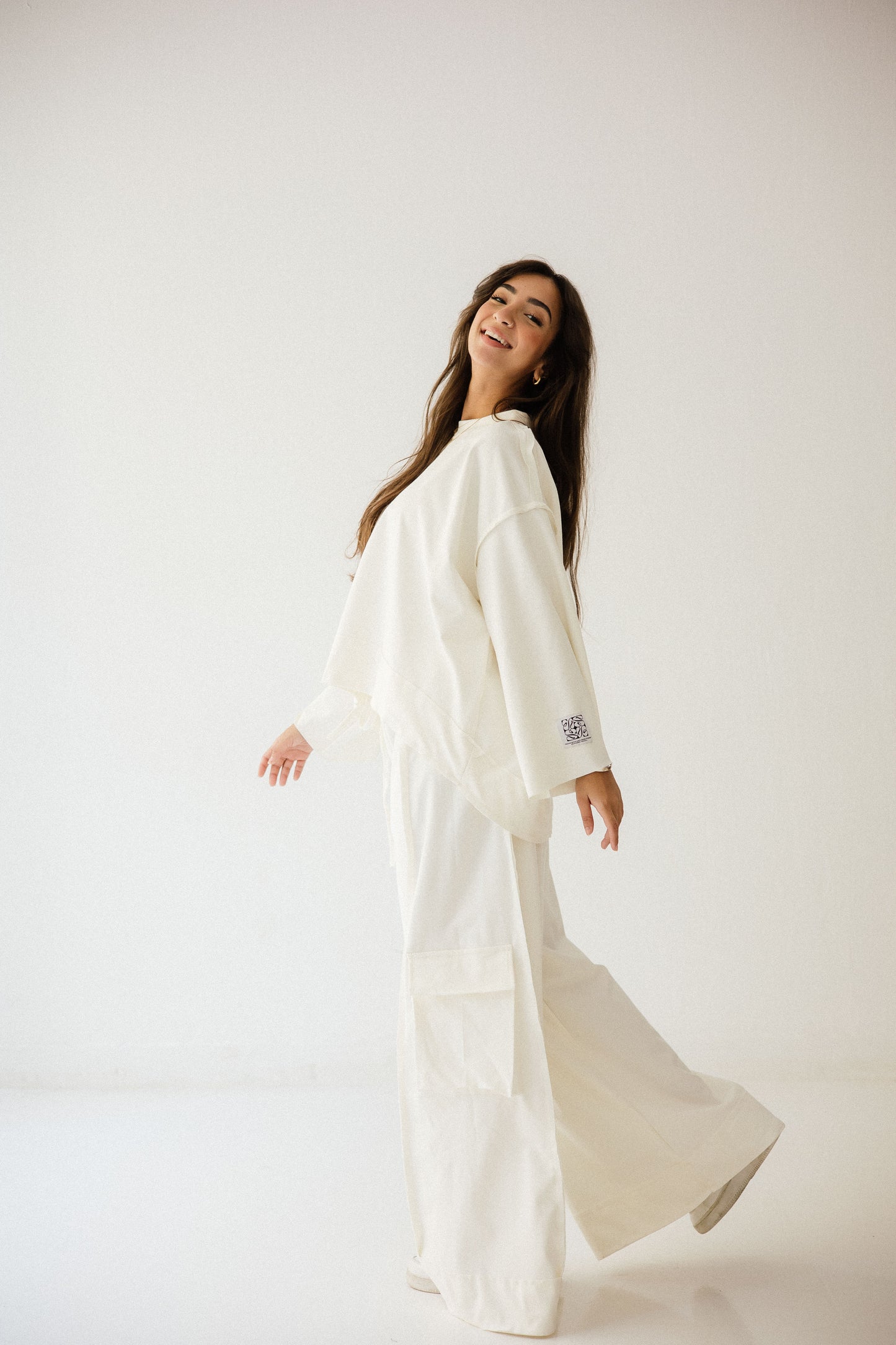 Pocket Cotton Set In Off-white