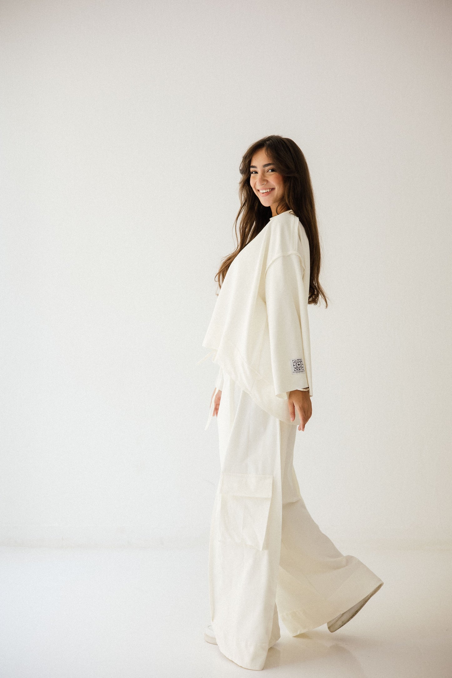 Pocket Cotton Set In Off-white