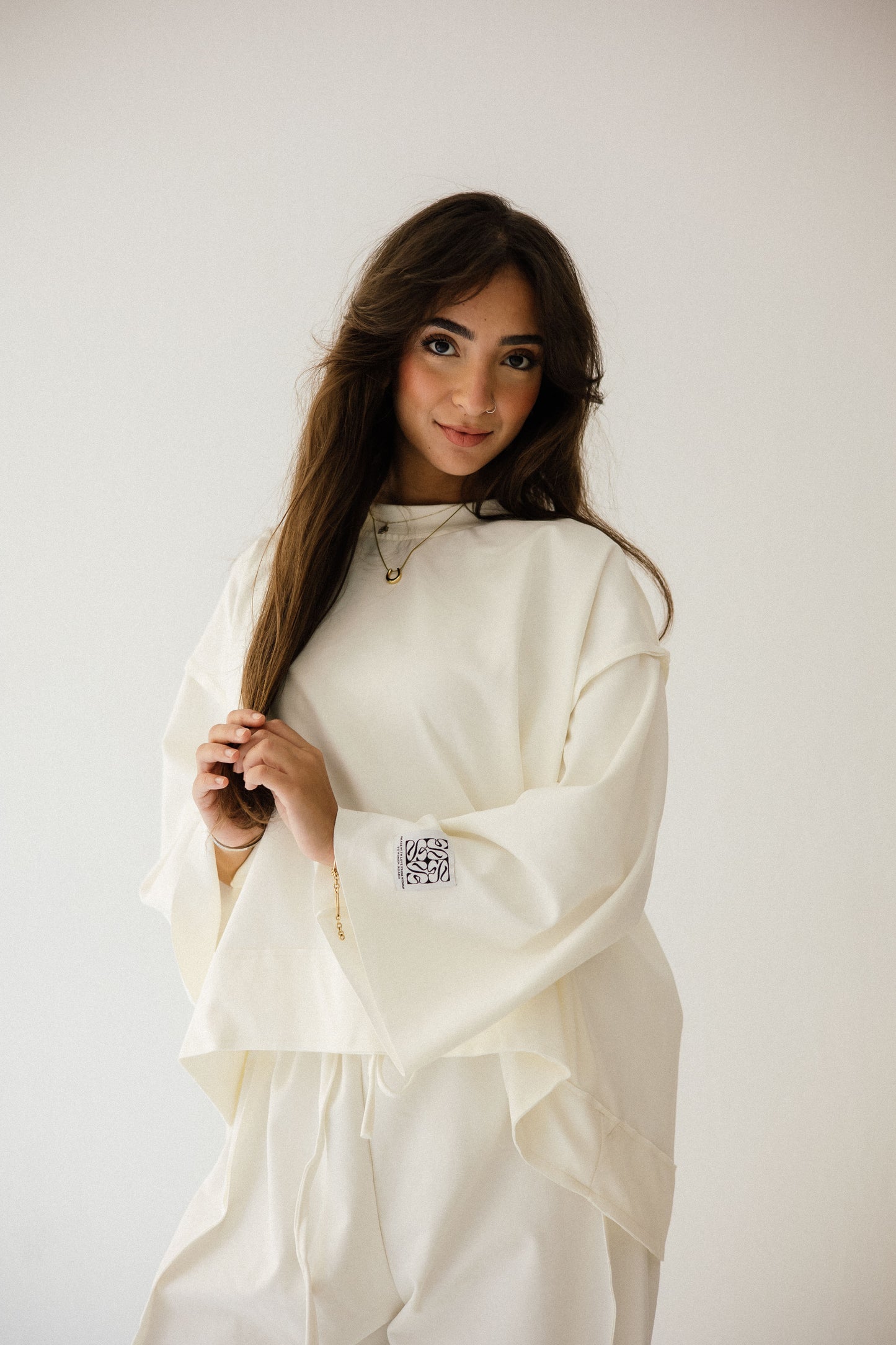 Pocket Cotton Set In Off-white