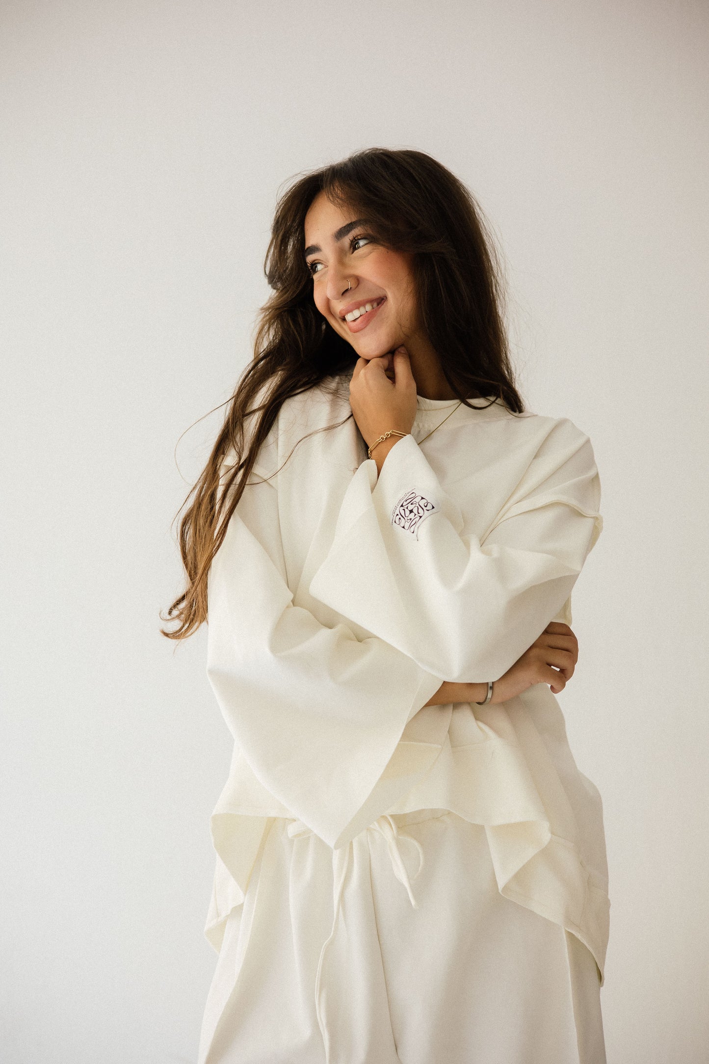 Pocket Cotton Set In Off-white