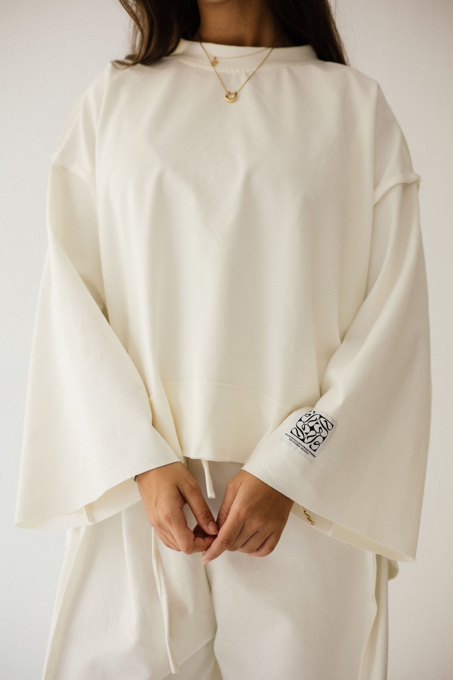 Pocket Cotton Set In Off-white