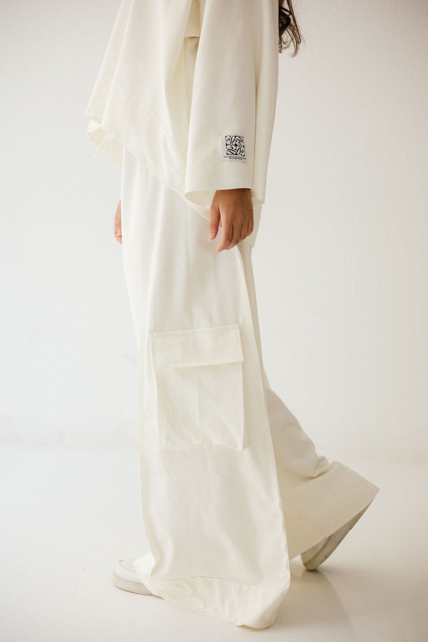 Pocket Cotton Set In Off-white