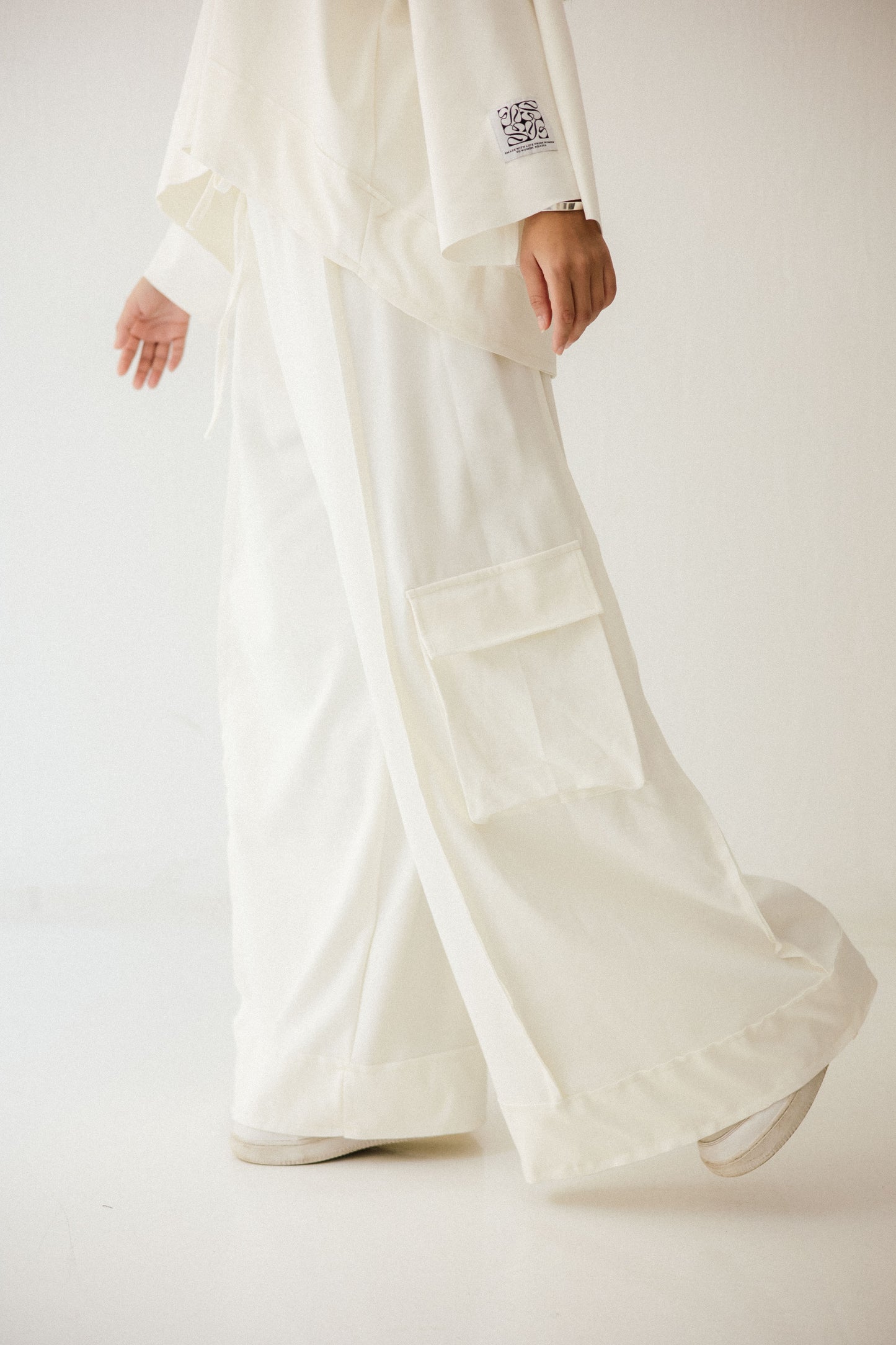 Pocket Cotton Set In Off-white