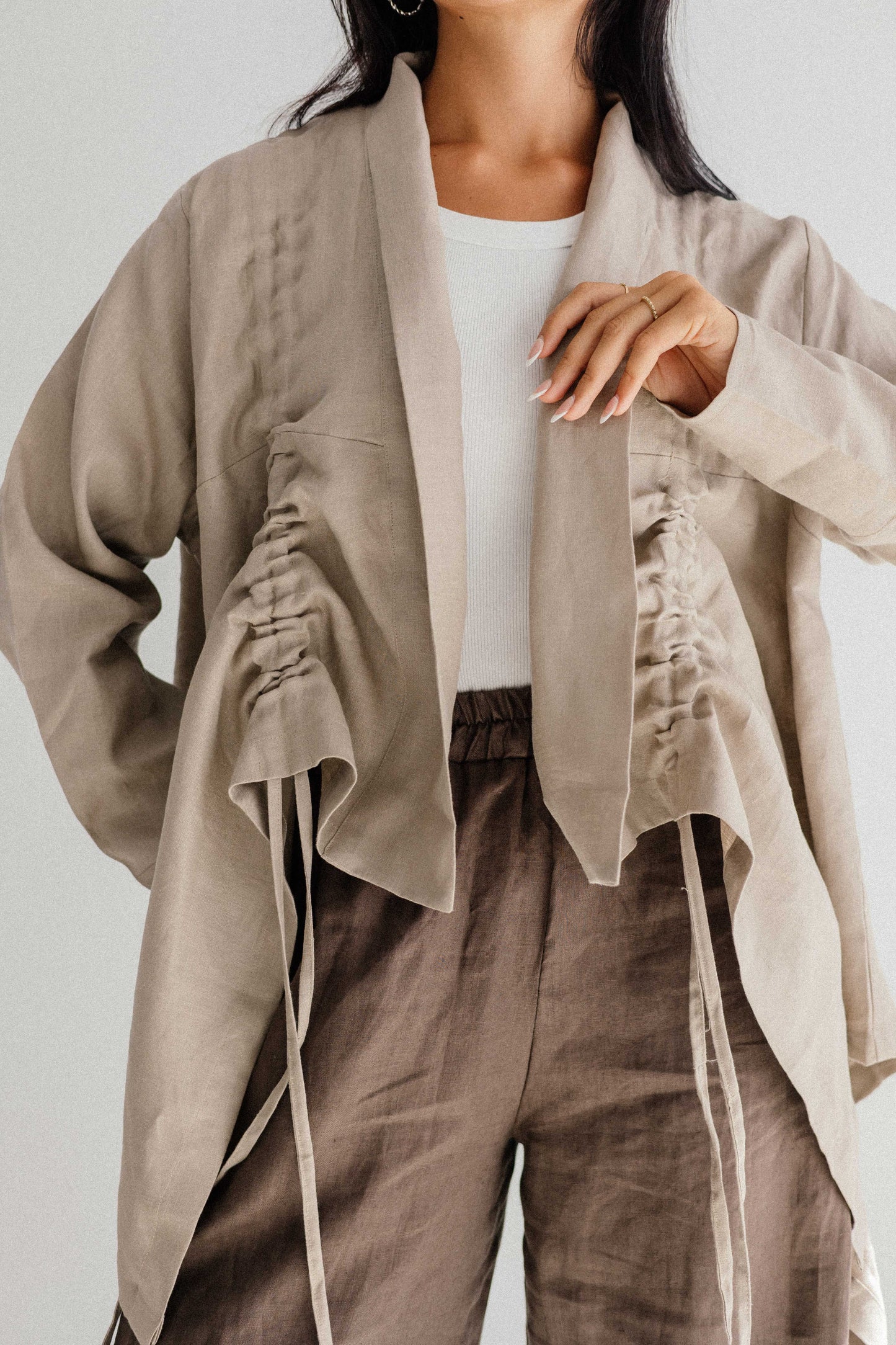 Elastic Kimono In Cafe