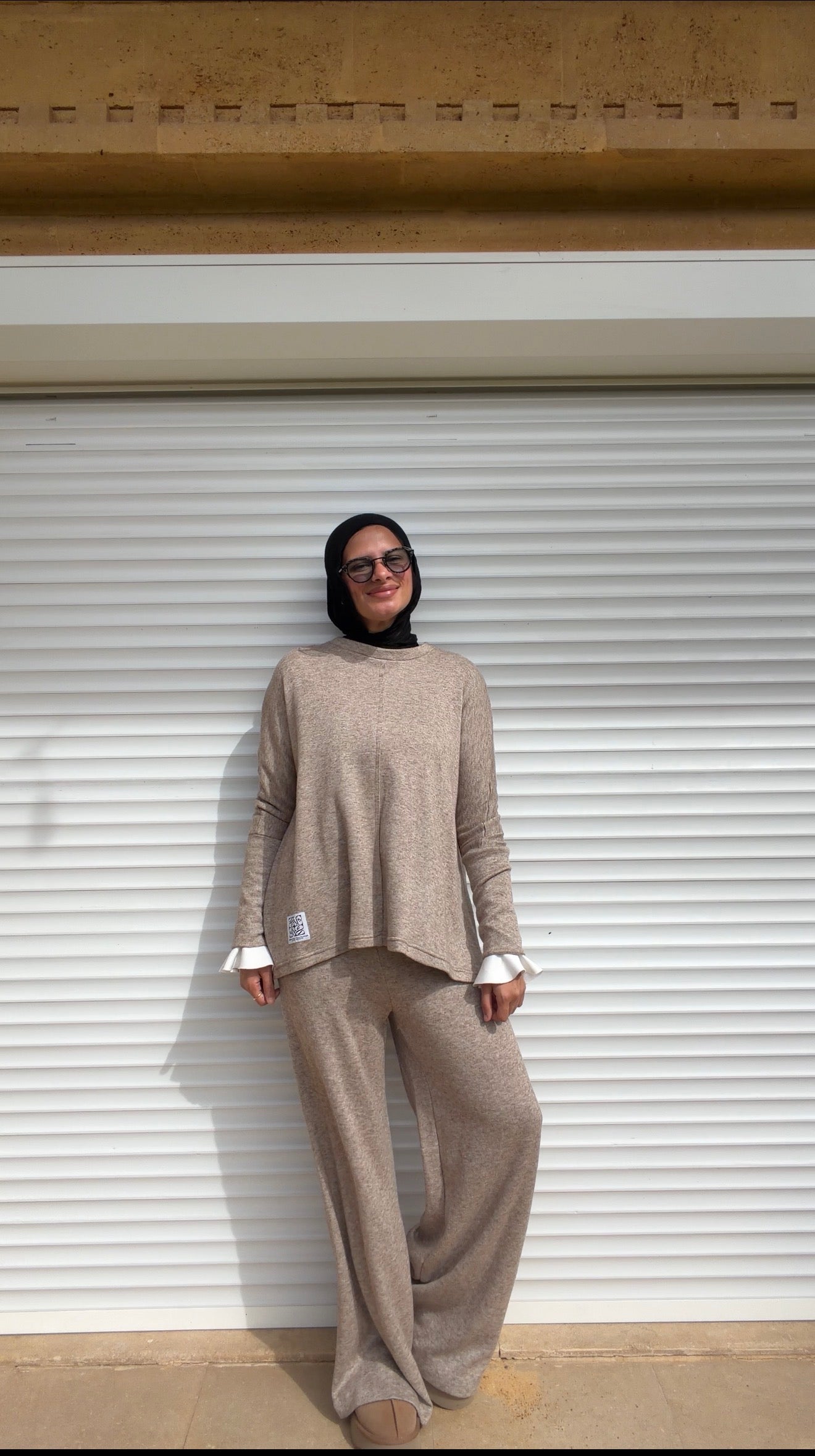 Basic Wool Set In Dark-cafe