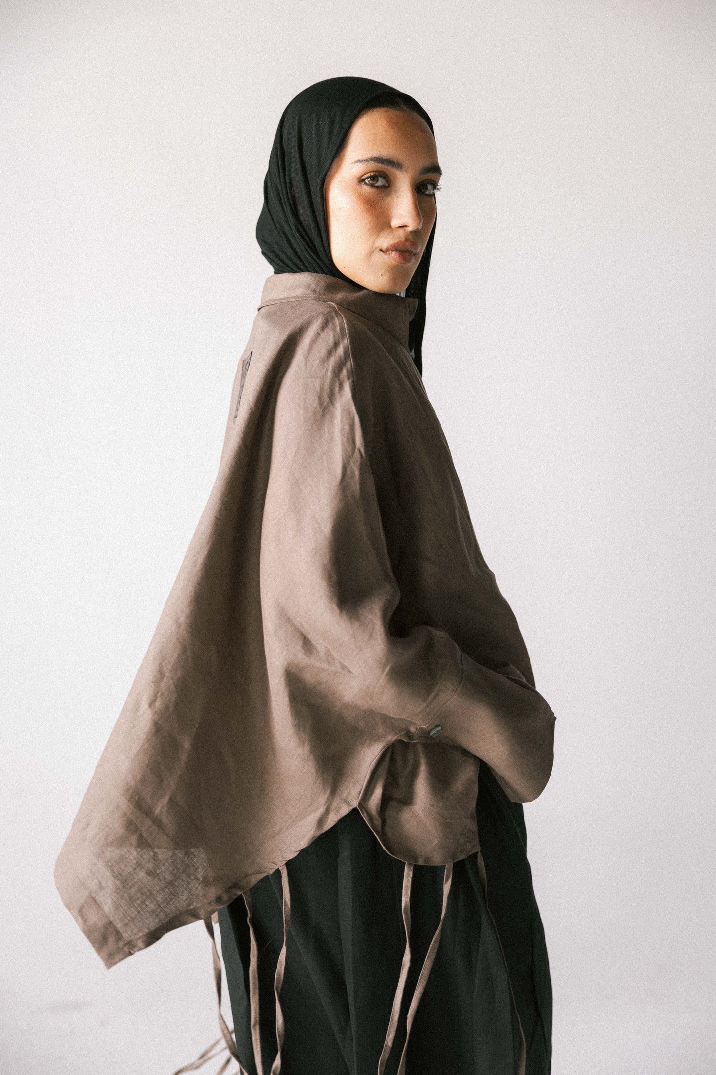 Fringes shirt in light brown