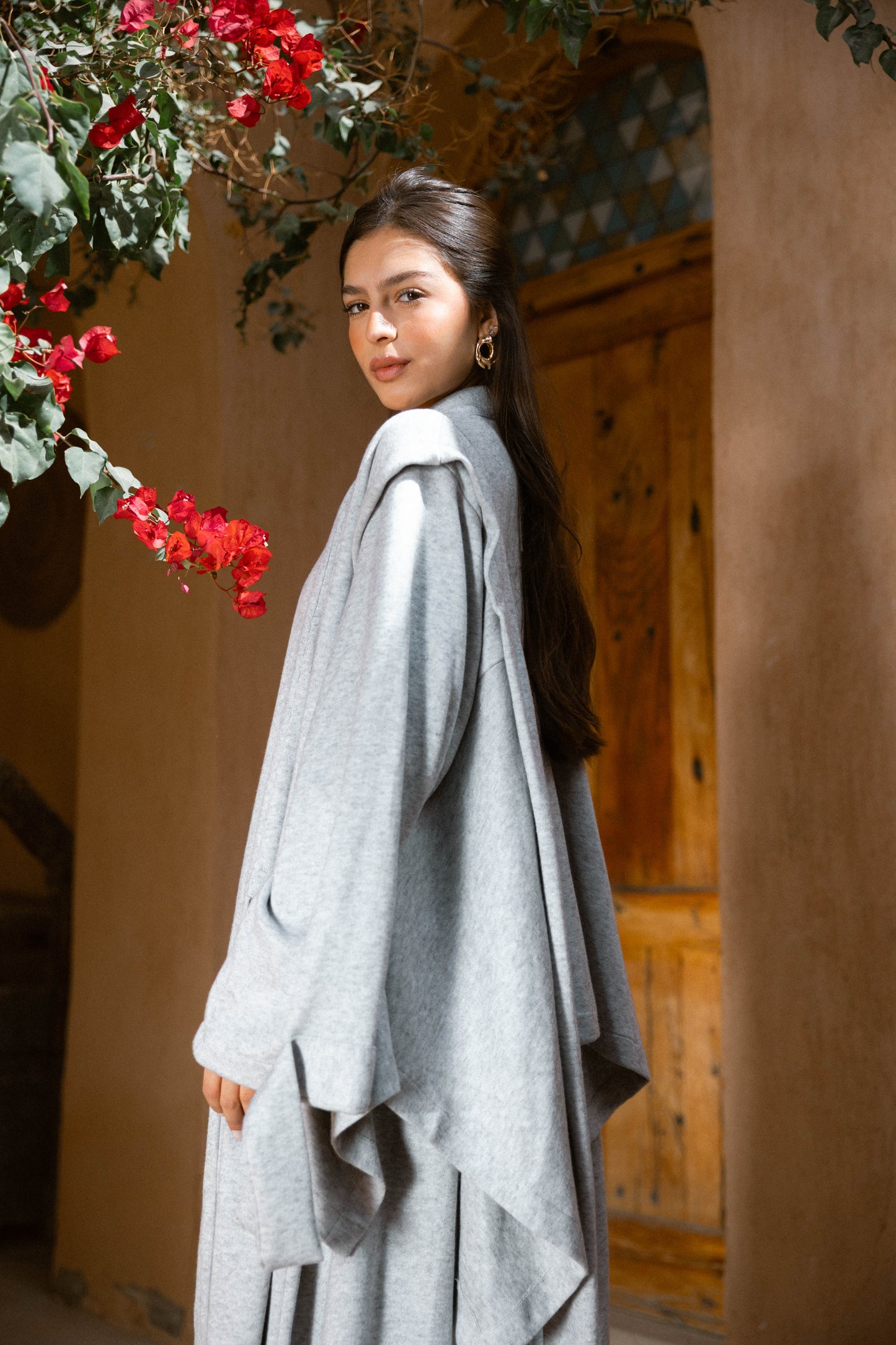 Ghalia Wool Set In Grey