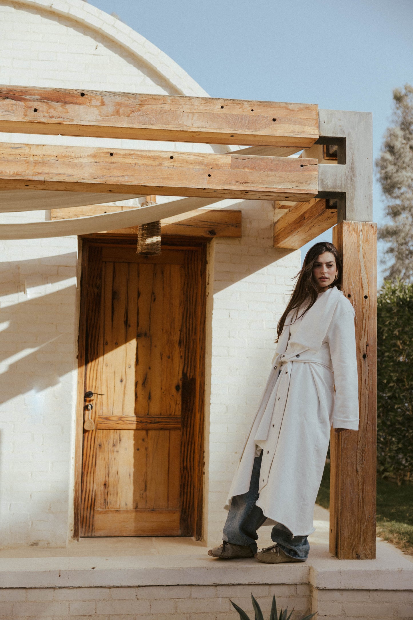 Qessa Kimono In Off-white