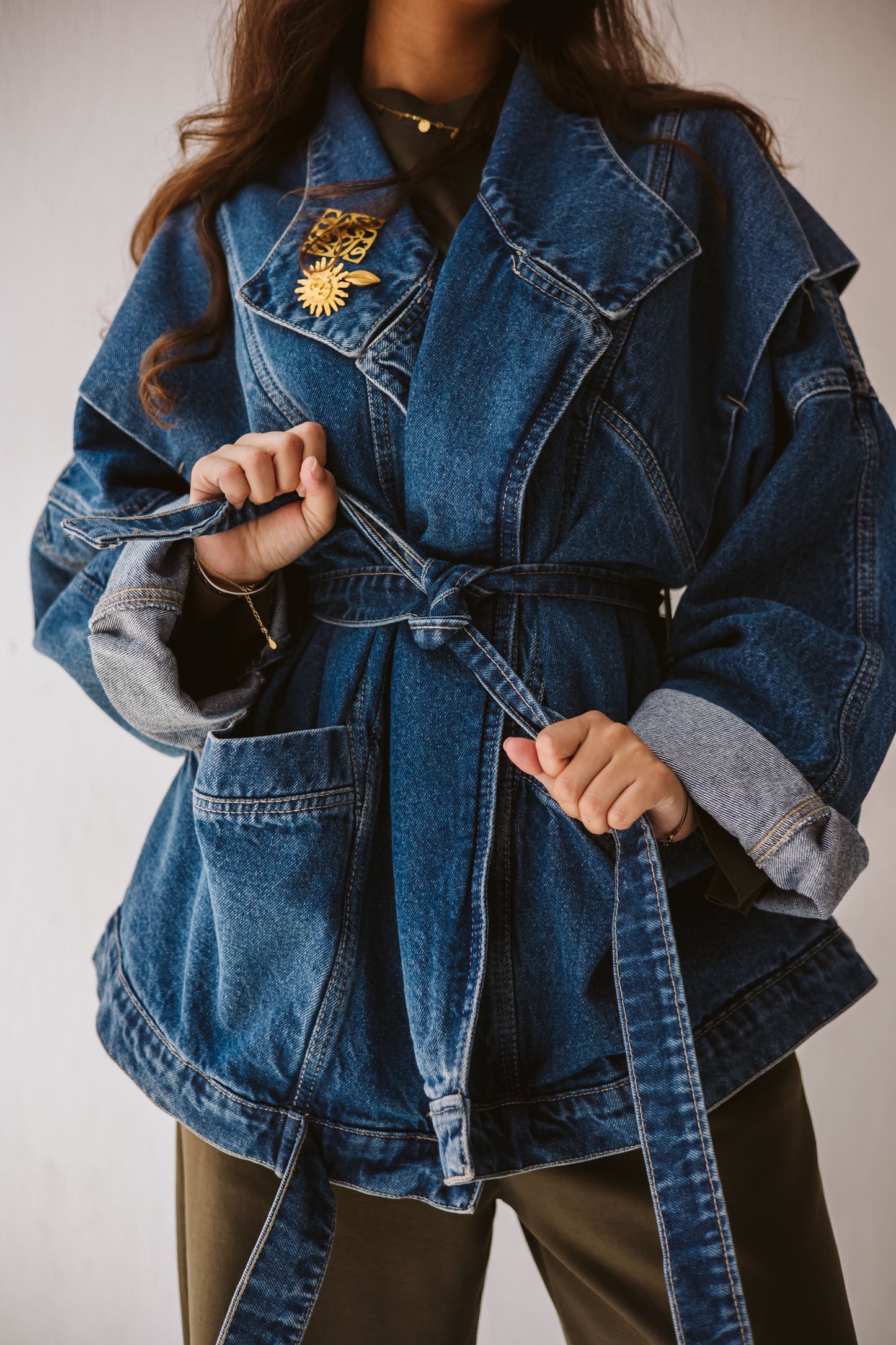 Love In Denim Jacket In Blue