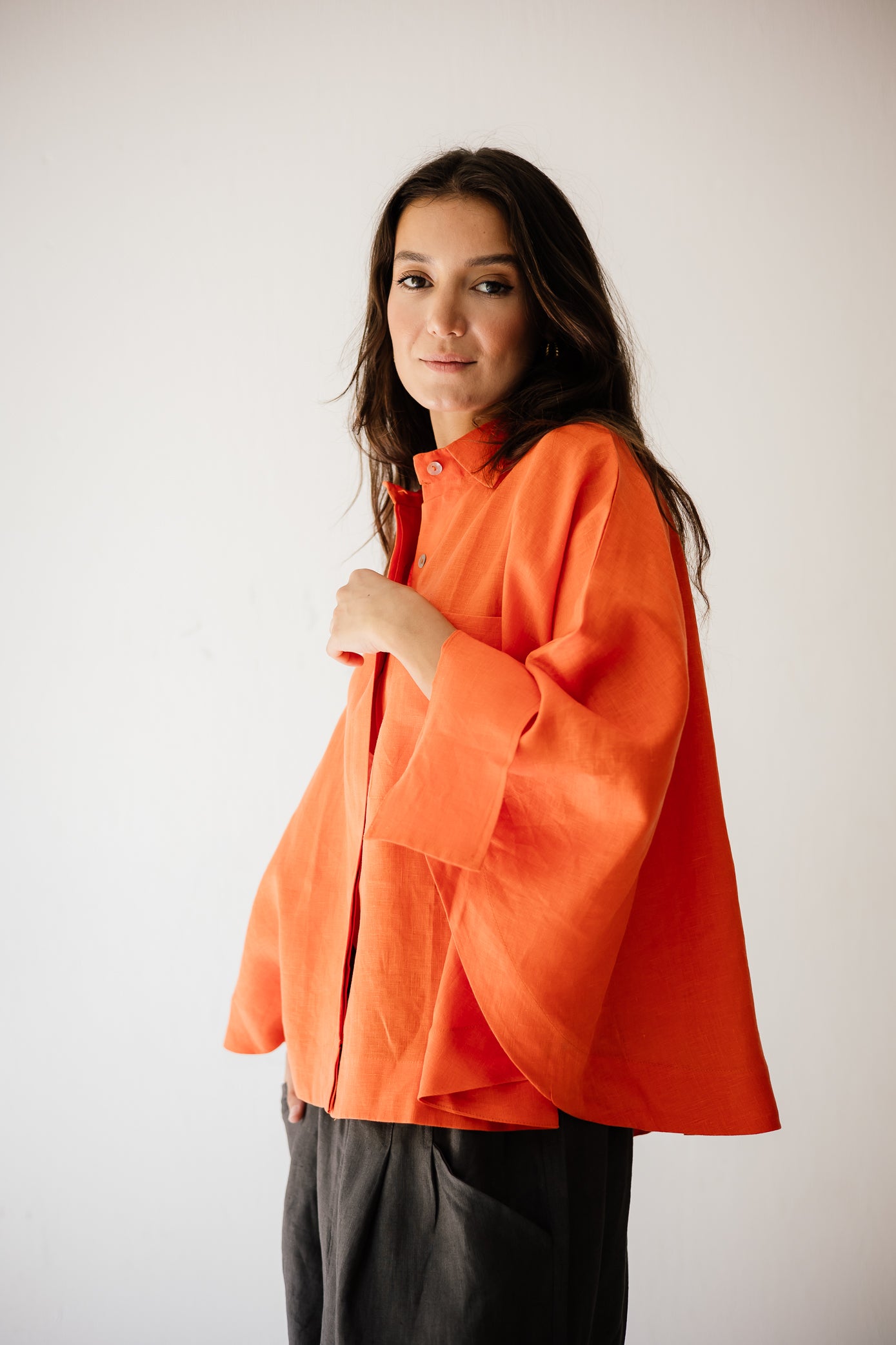 Butterfly Shirt In Orange