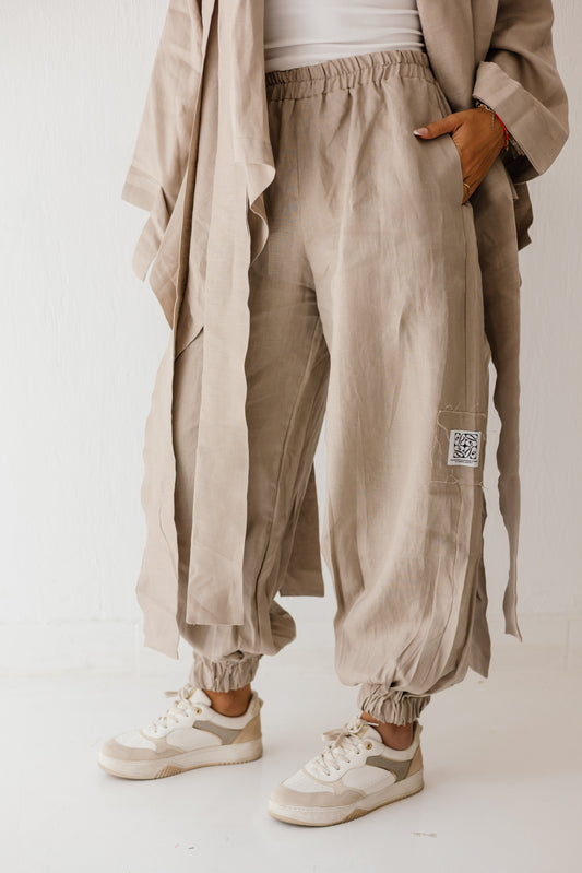 Elastic Pant In cafe