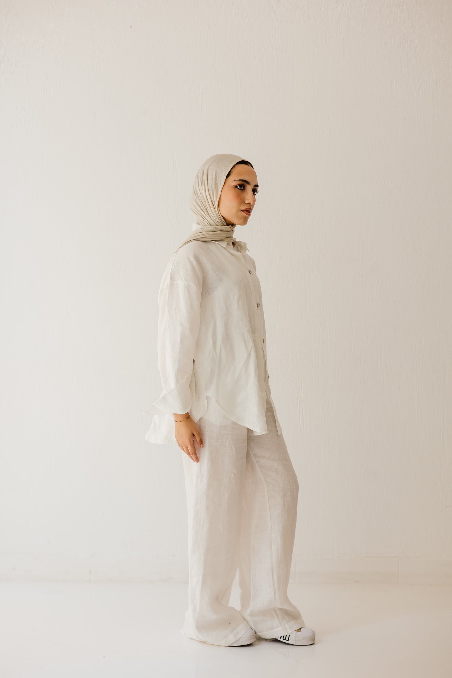 Basic pant in white