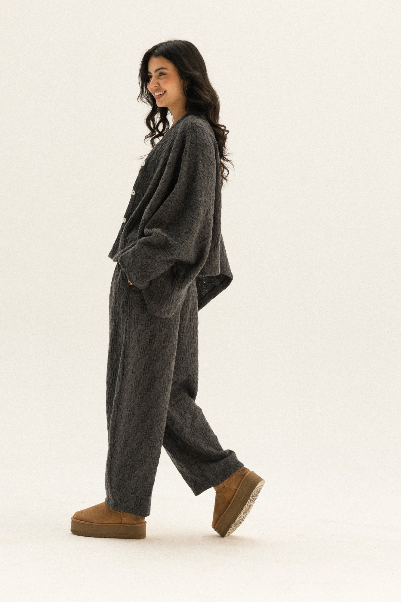 Cape Set In Dark-grey