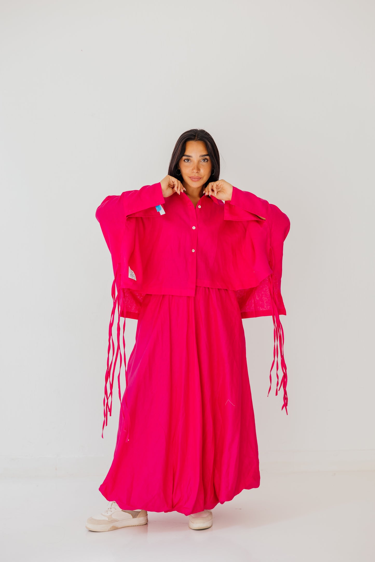 Fringes Shirt In Fuchsia