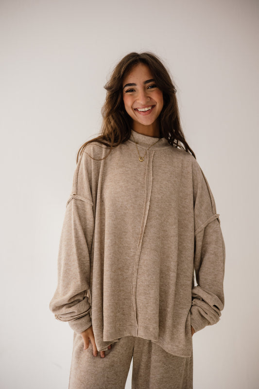 Unfinished Wool Set In Cafe