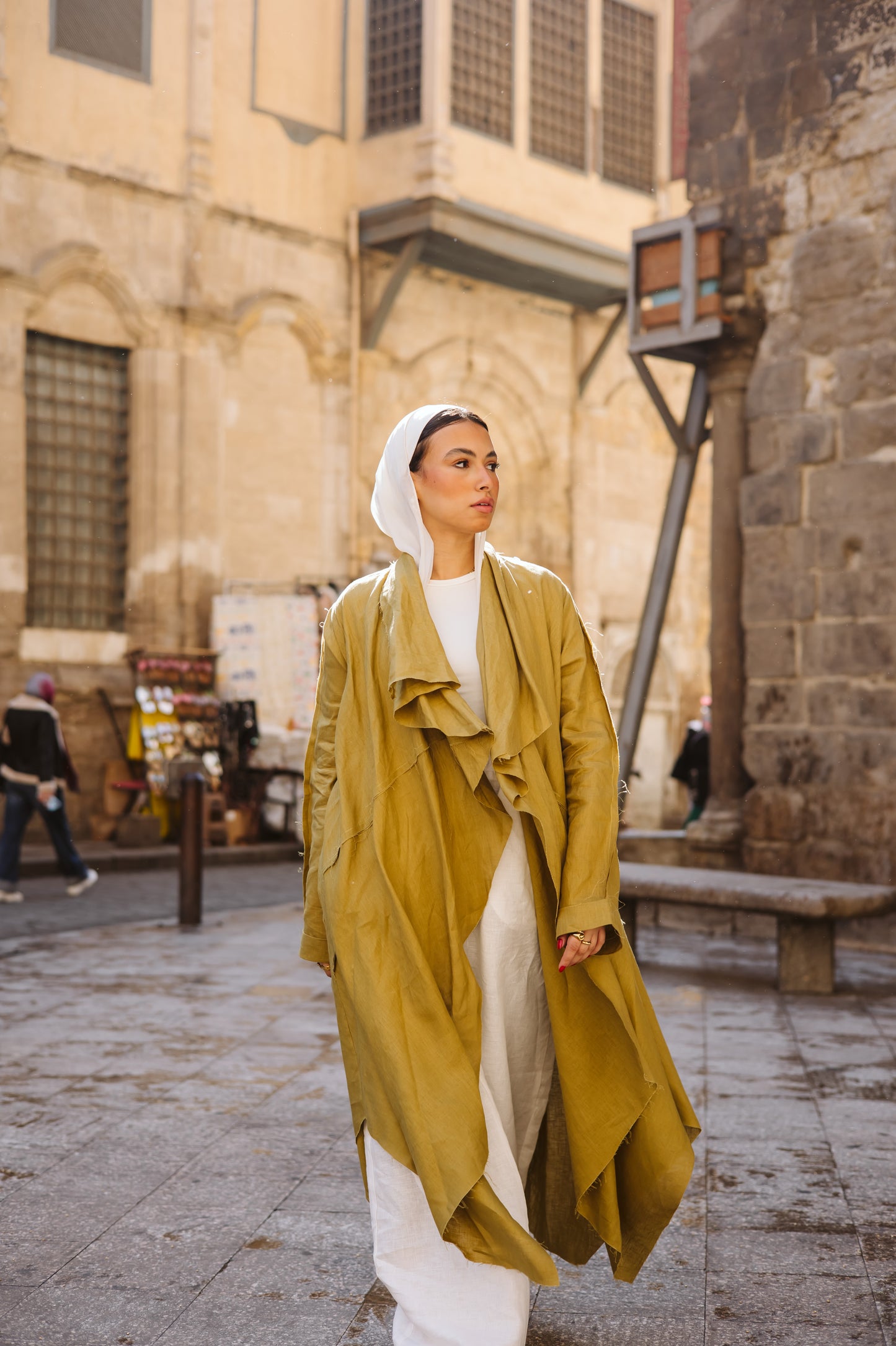 Tuck-it In Kimono In Lime-green