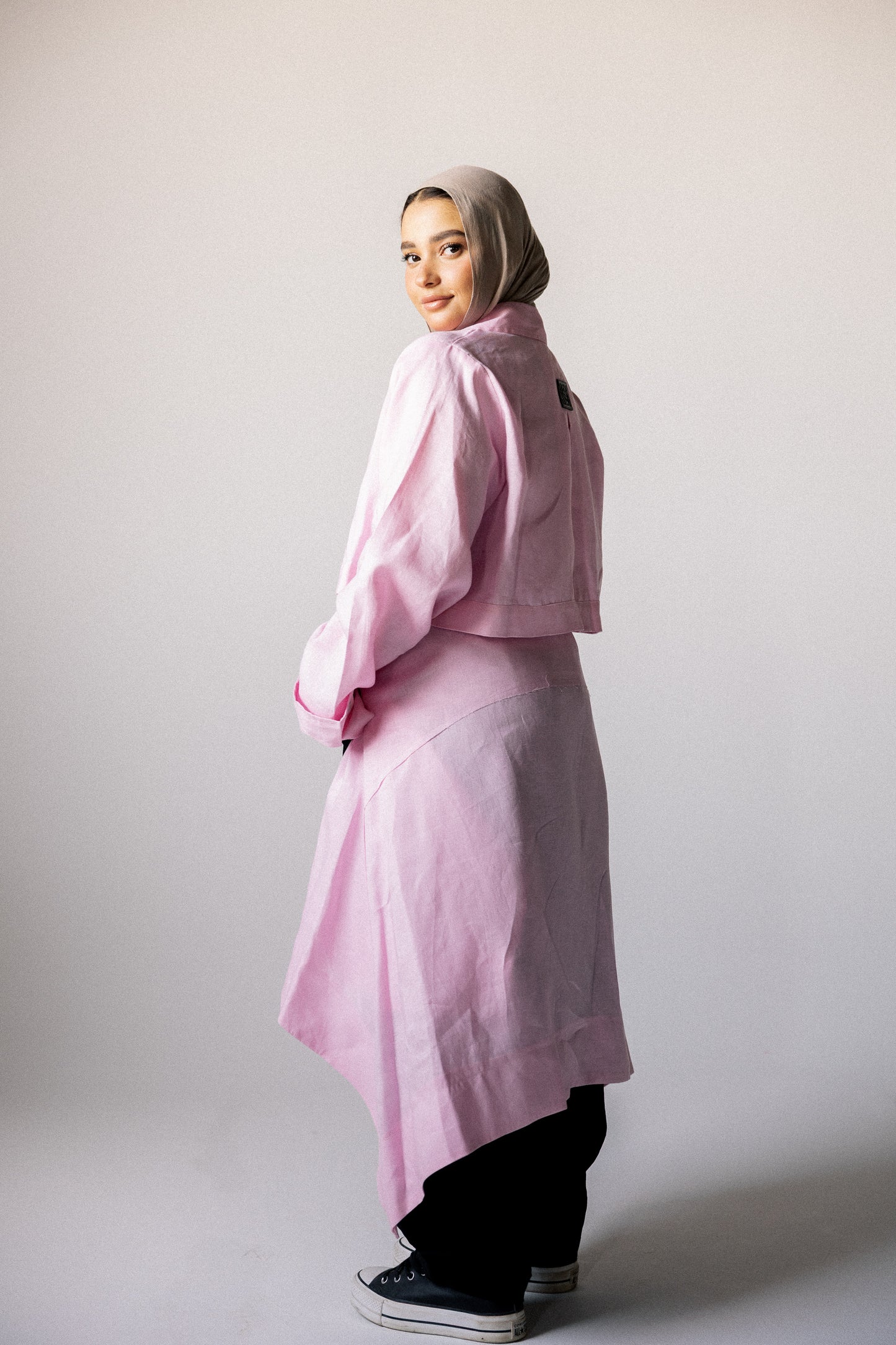Rap-up shirt in pink