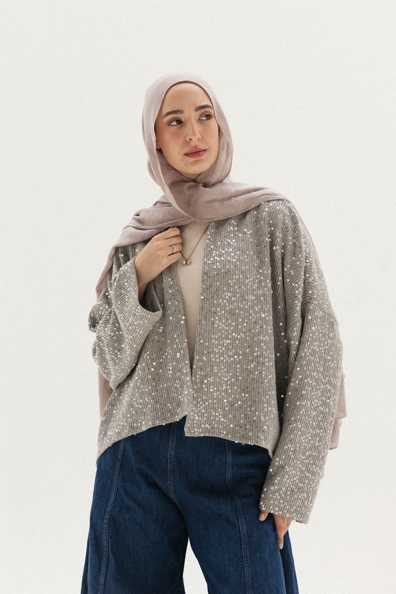 Bling Bling Kimono In Griesh