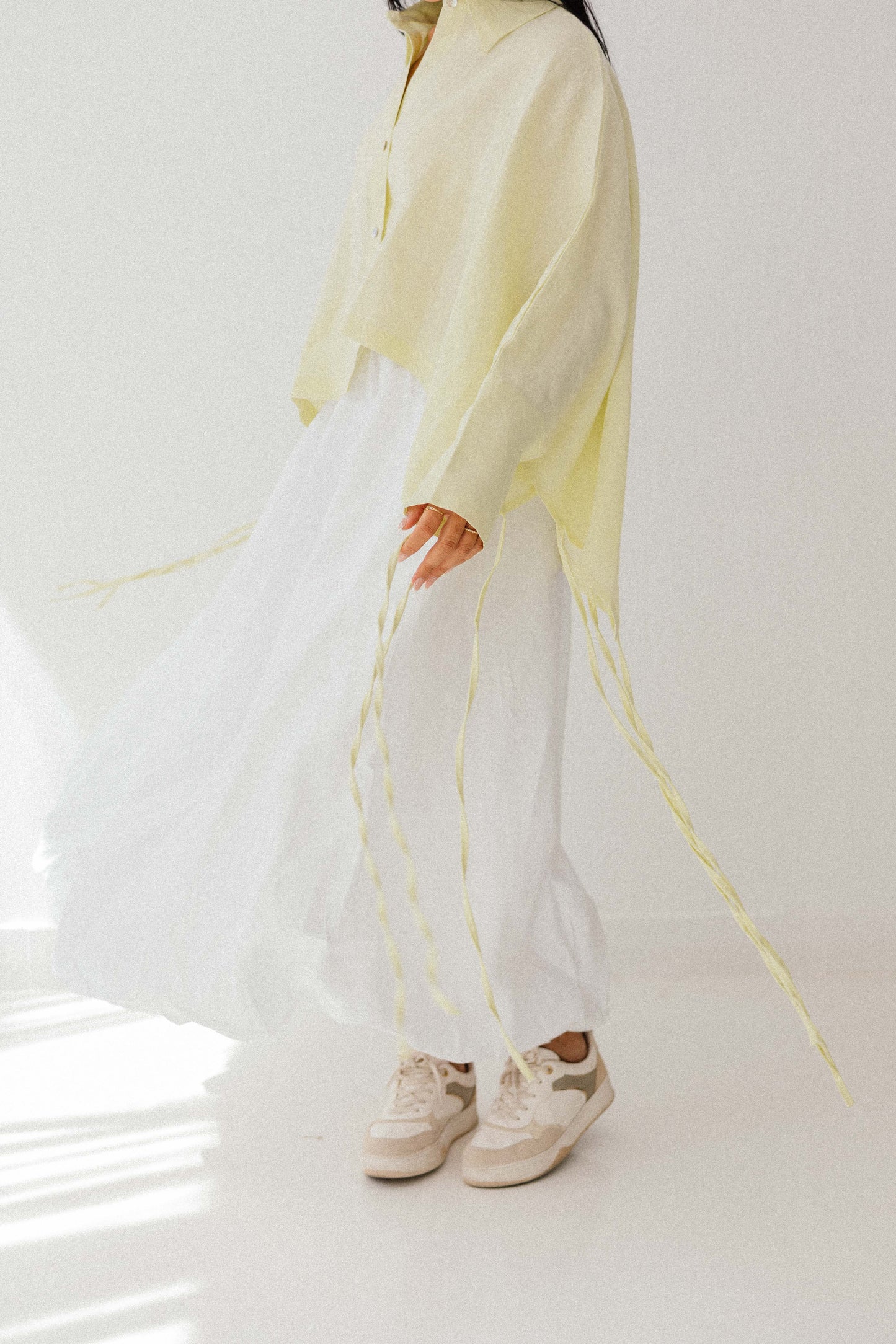 Balloon Skirt In White