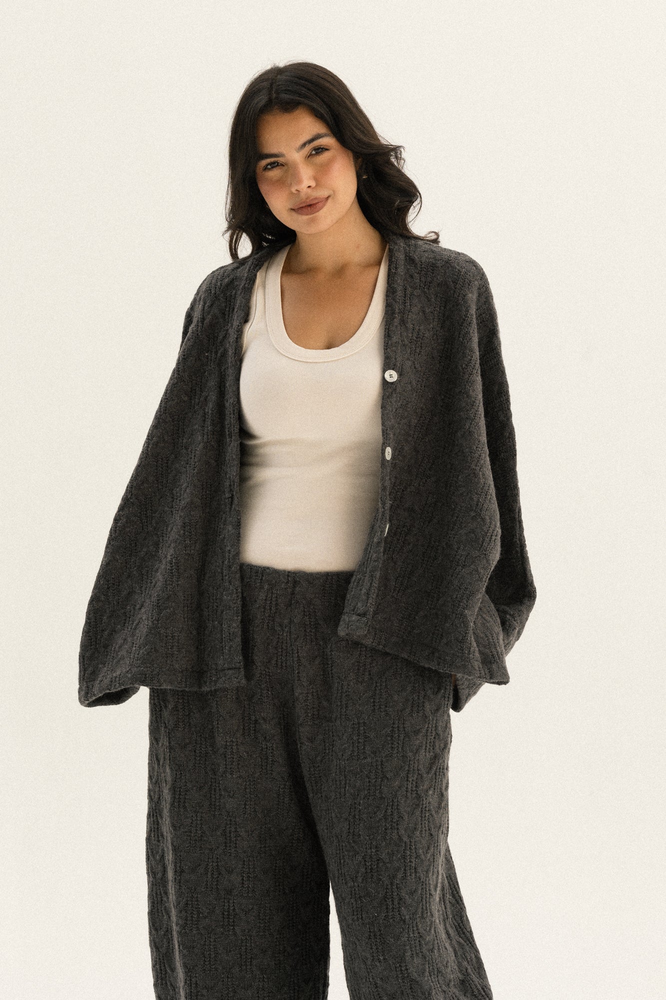 Cape Set In Dark-grey