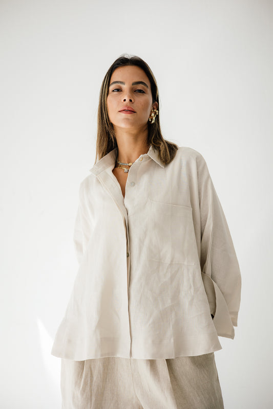 Butterfly Shirt In Creamy