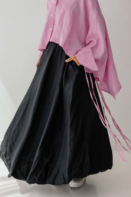 Balloon Skirt In Black