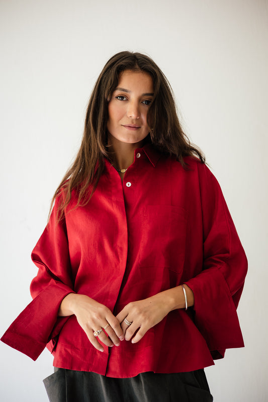 Butterfly Shirt In Red
