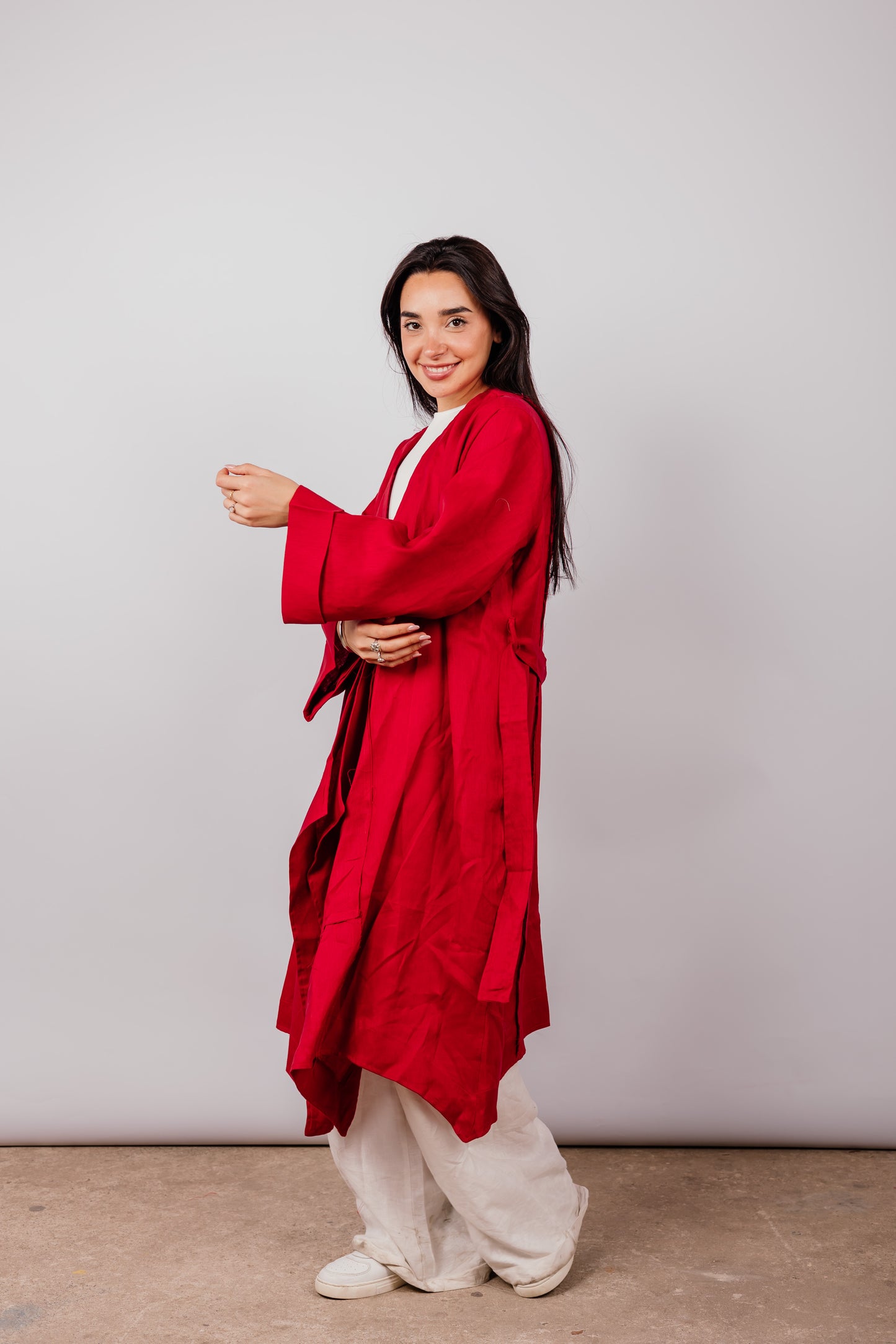 Basic Kimono In Red