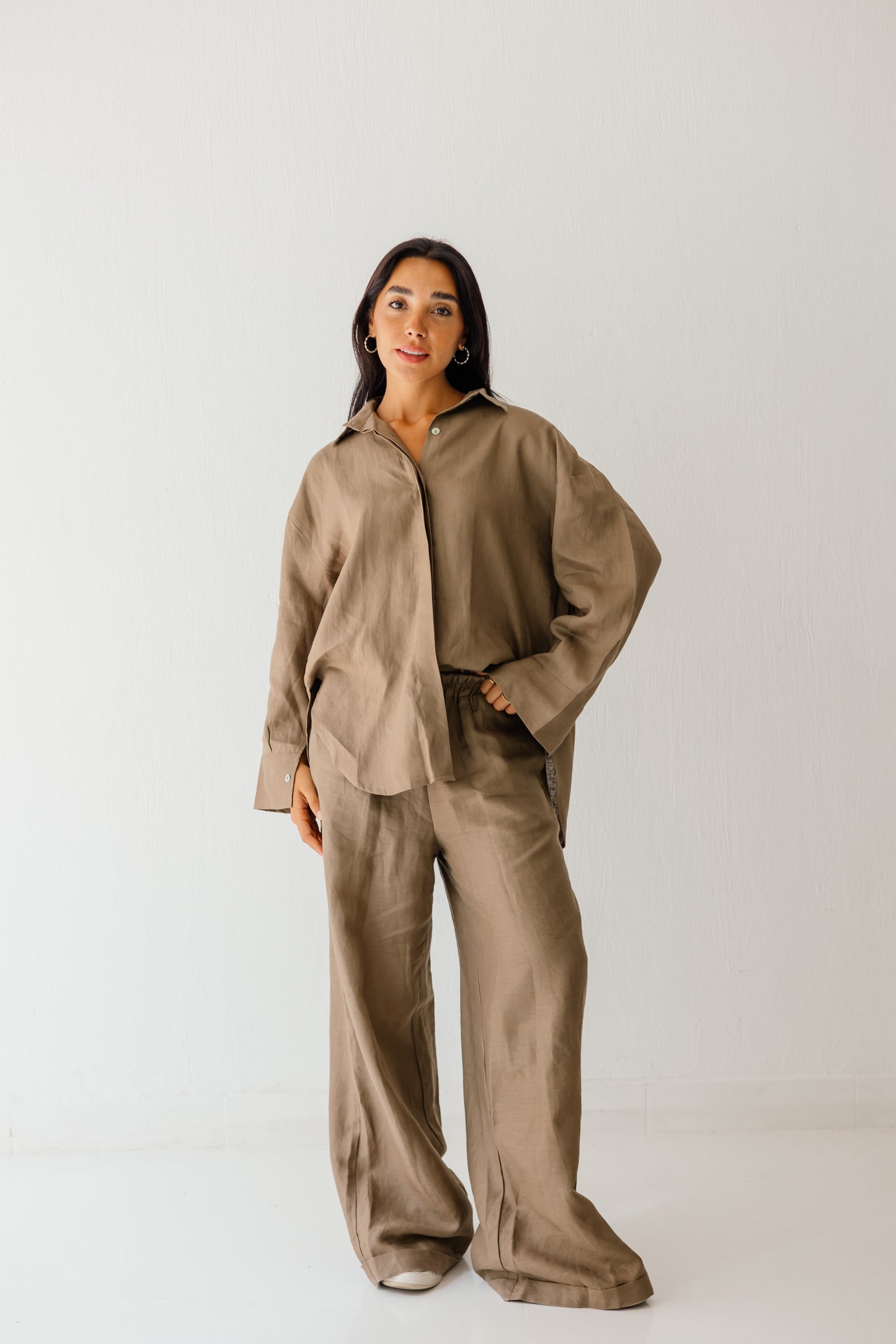 Basic Pant In Light-brown