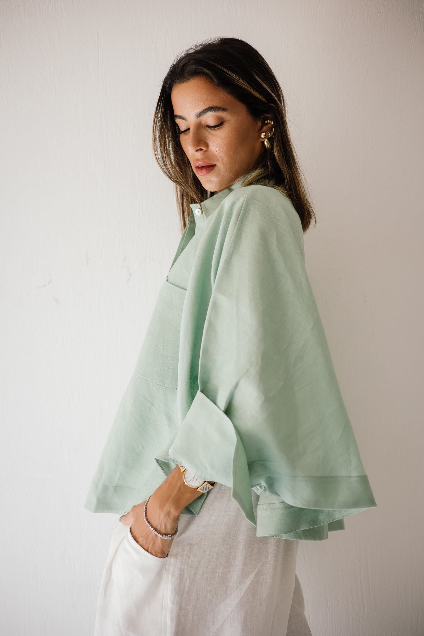 Butterfly Shirt In Mint