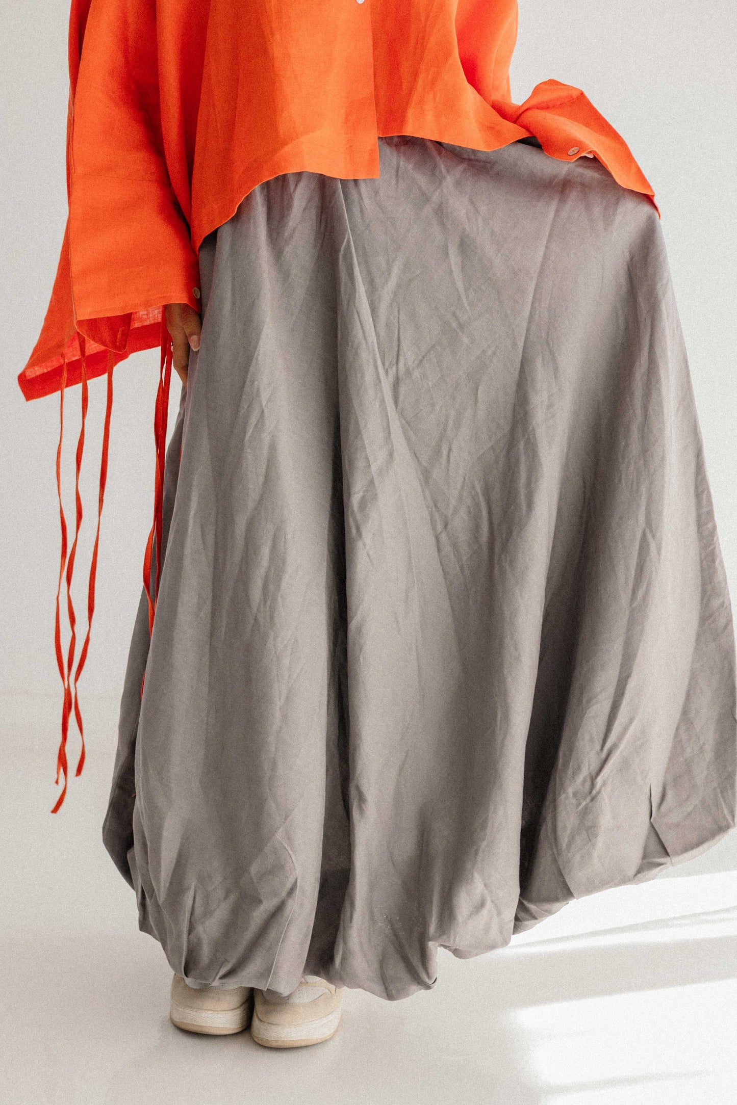 Balloon Skirt In Grey