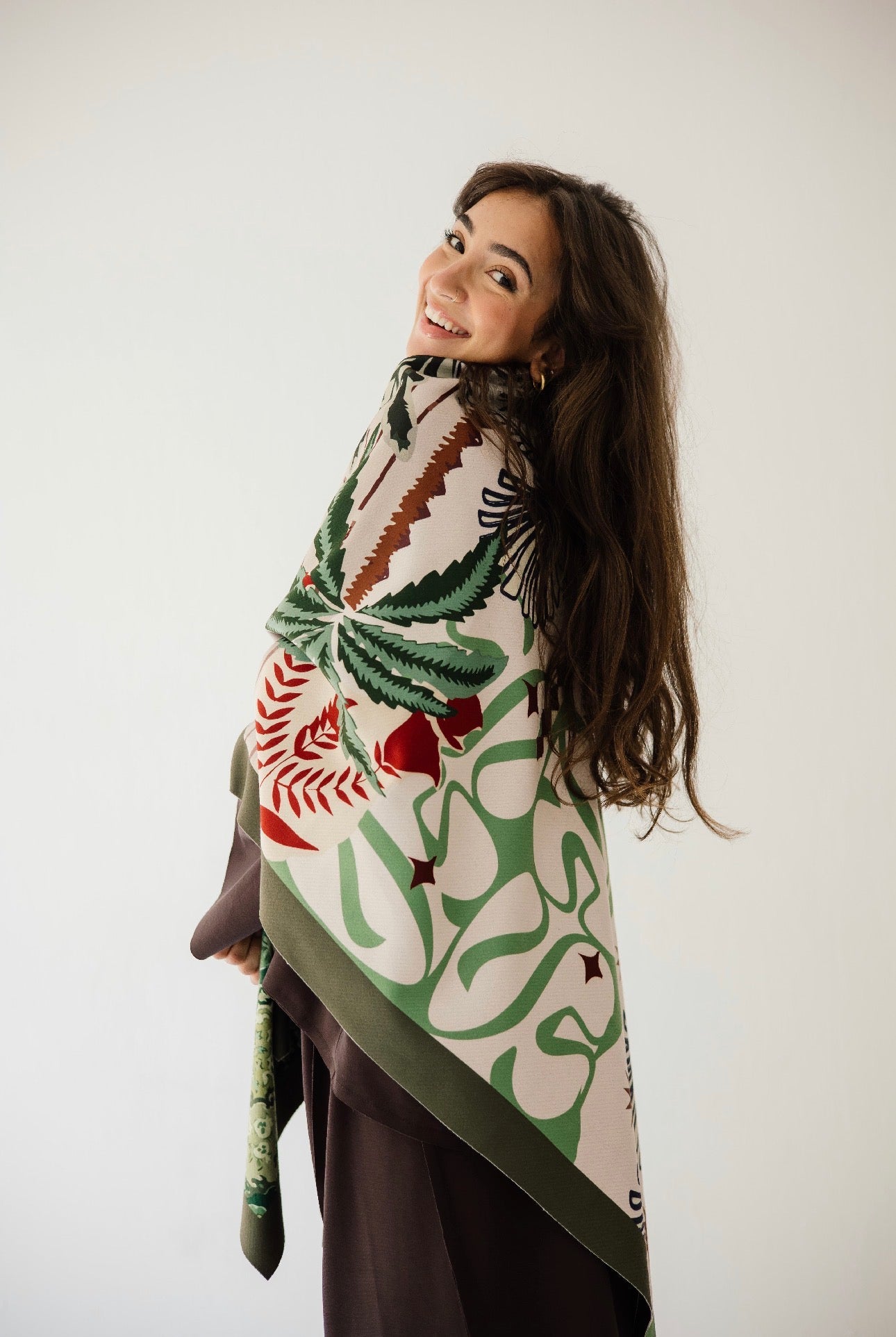 Palms Velvet Scarf