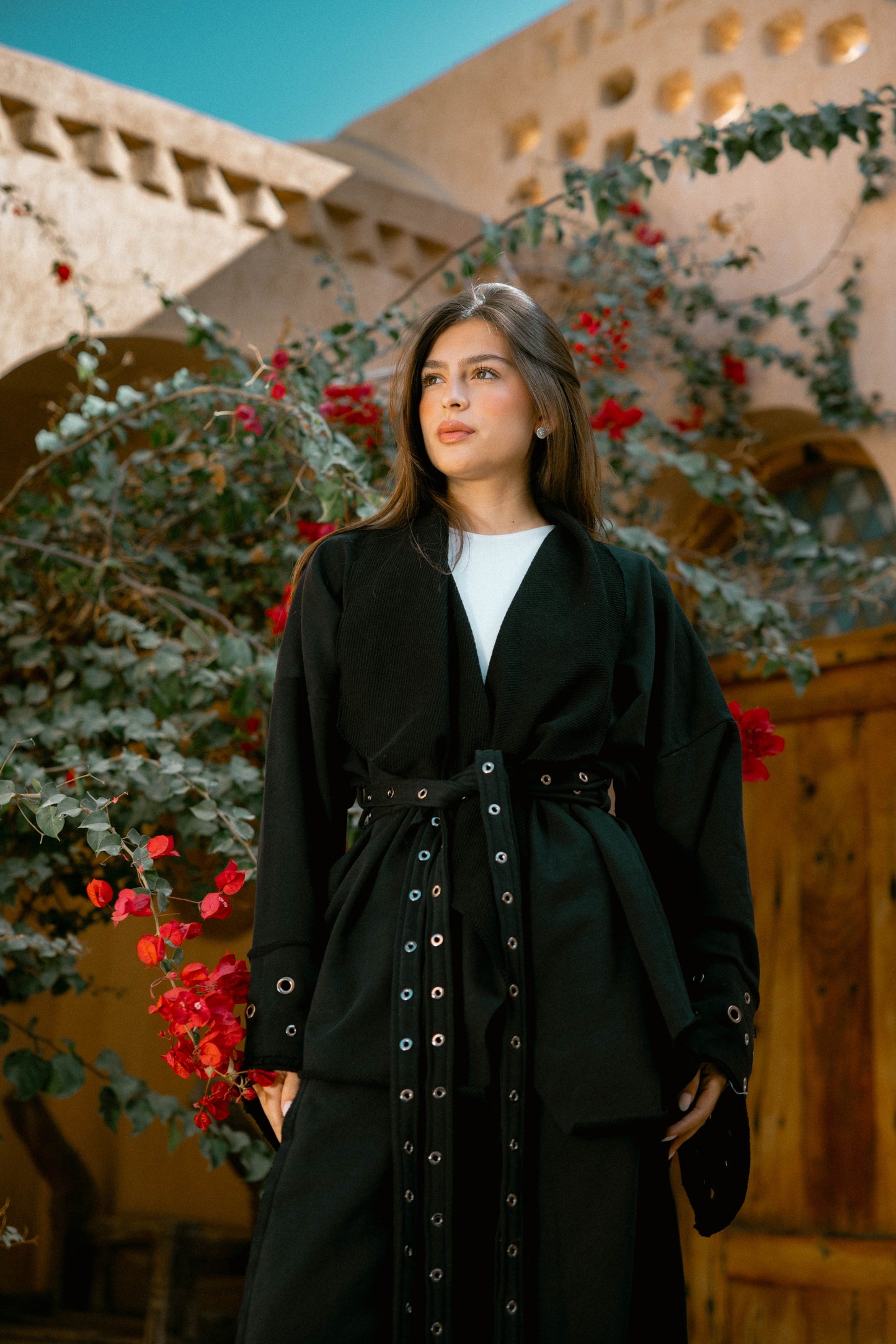 Rouh Cotton Set In Black