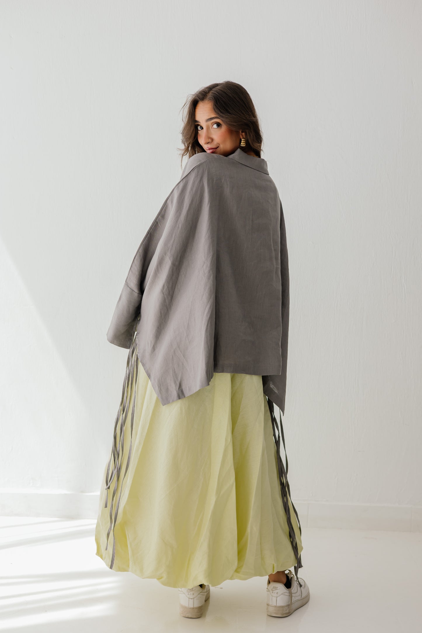 Fringes Shirt In Grey