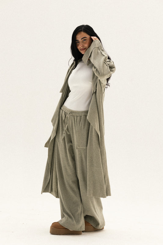 Lined Wool Set In Mint