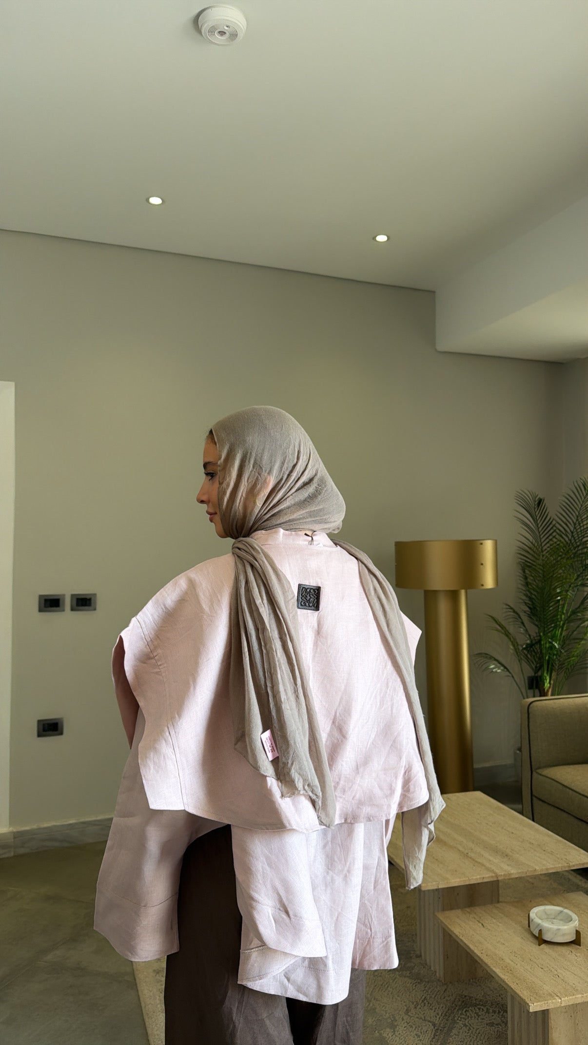 Layered shirt in cashmere