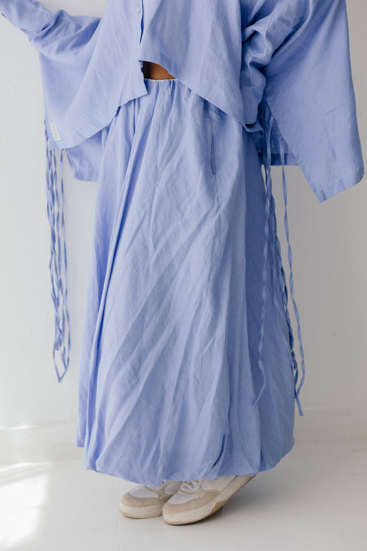 Balloon Skirt In blue