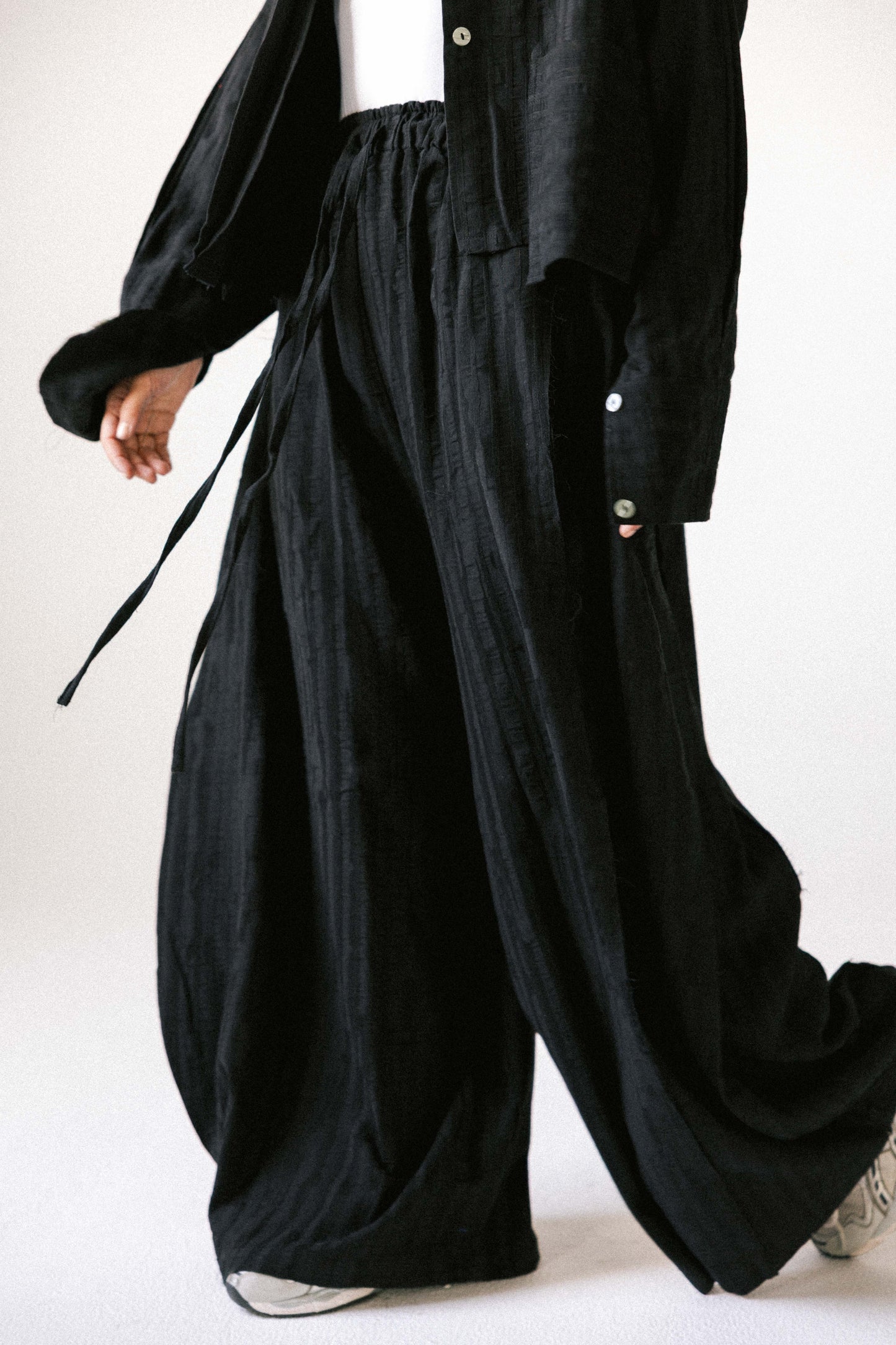 Strips set in black