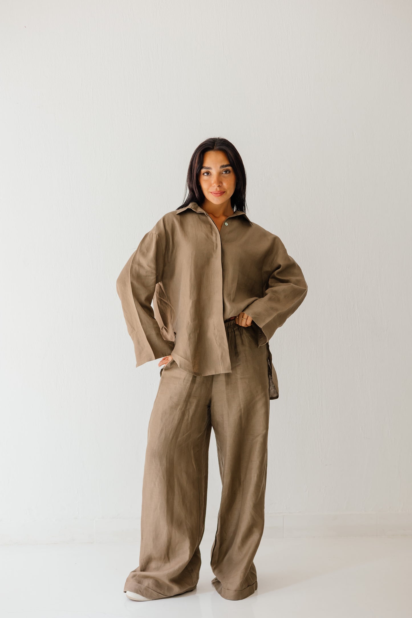 Basic Pant In Light-brown