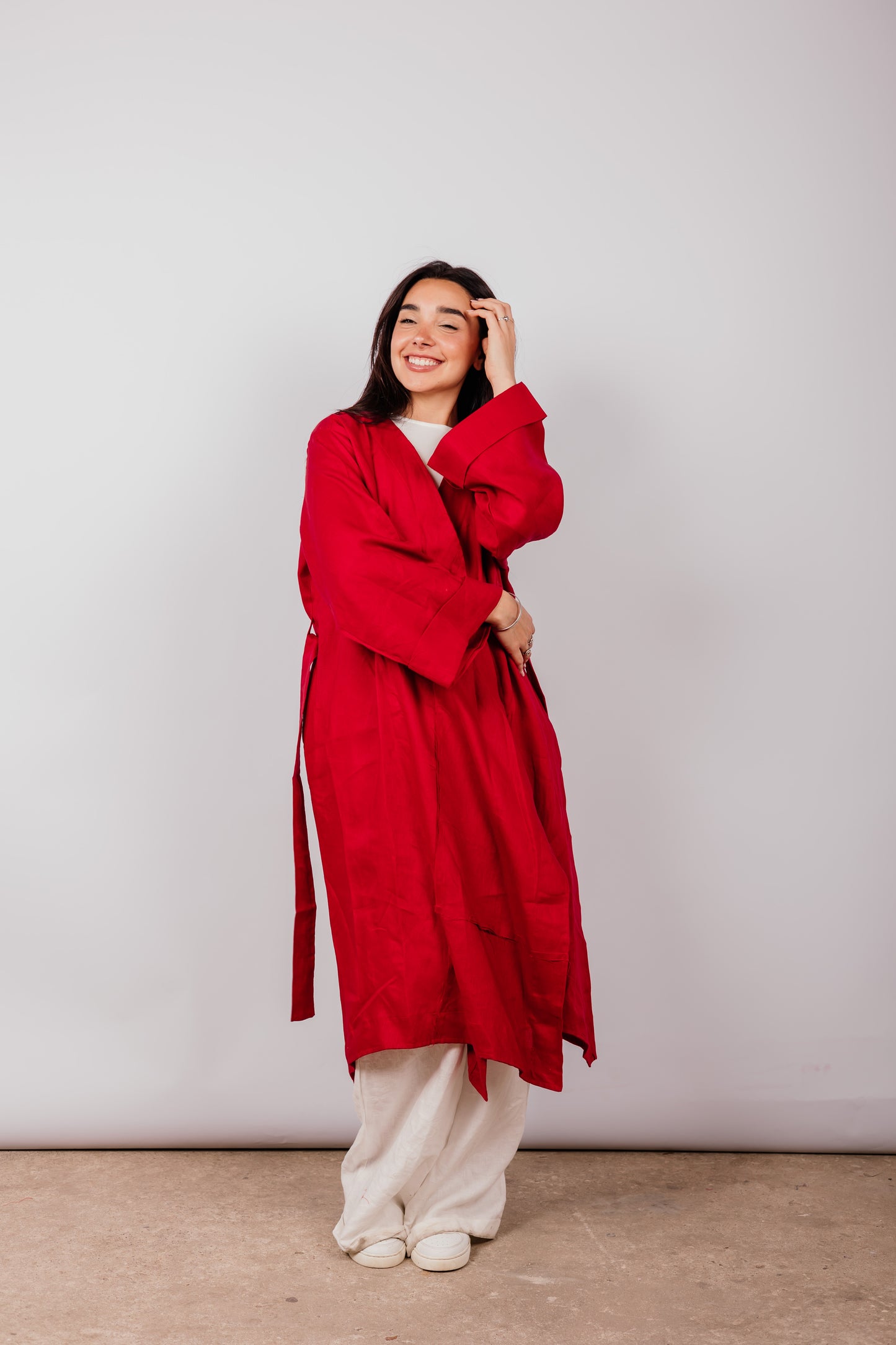 Basic Kimono In Red
