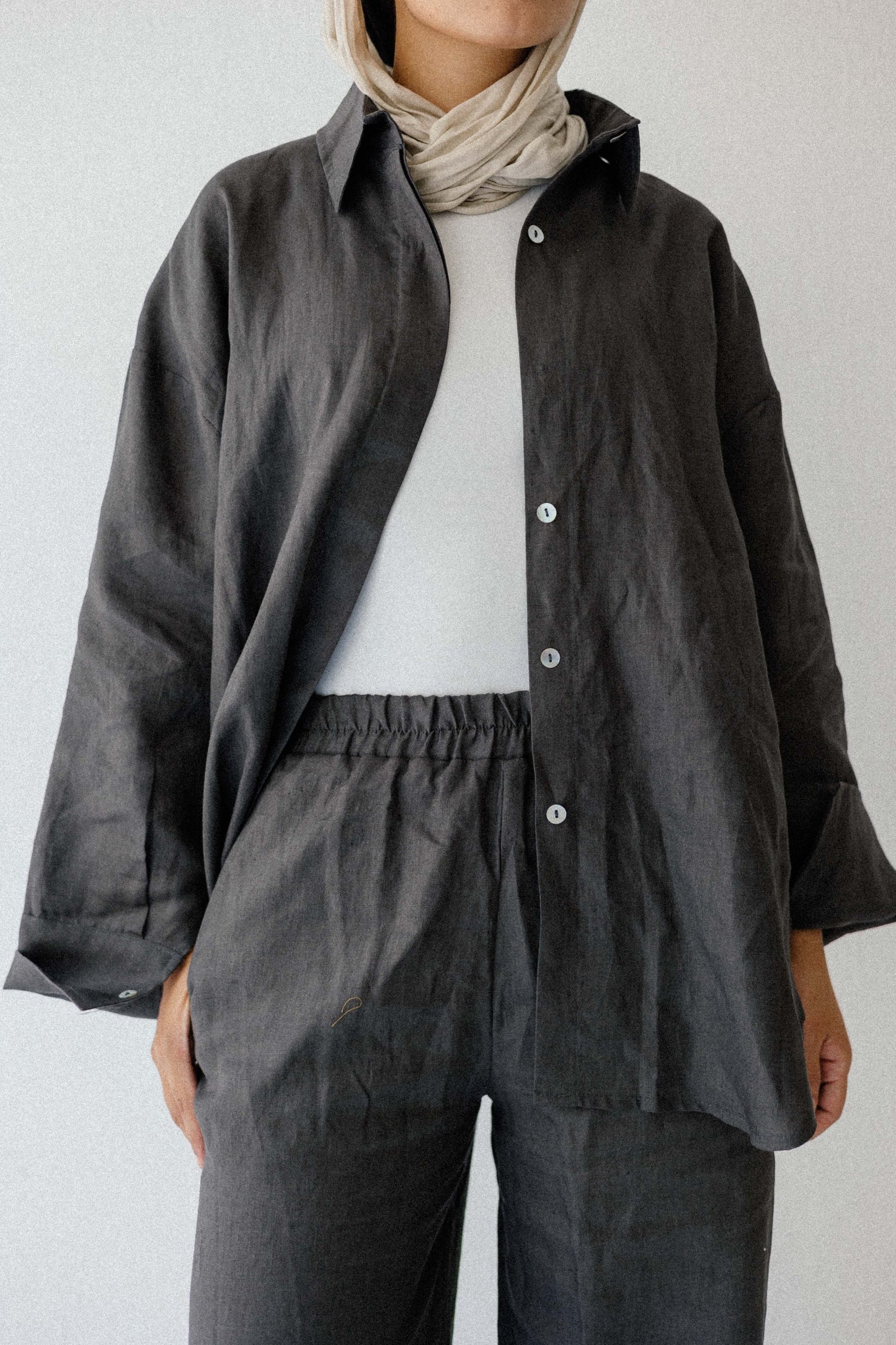 Basic Pant In Dark-grey