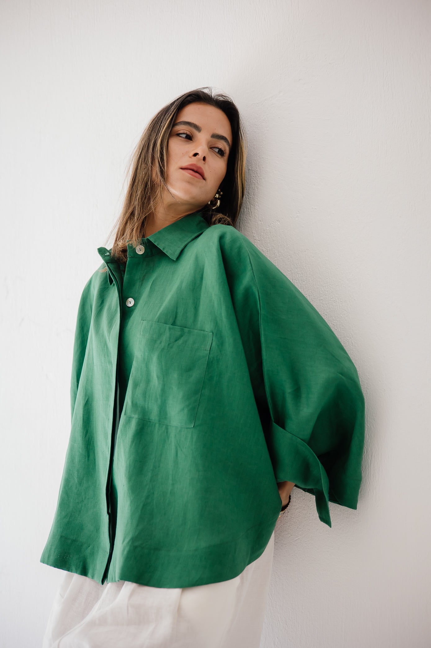 Butterfly Shirt In Dark-green
