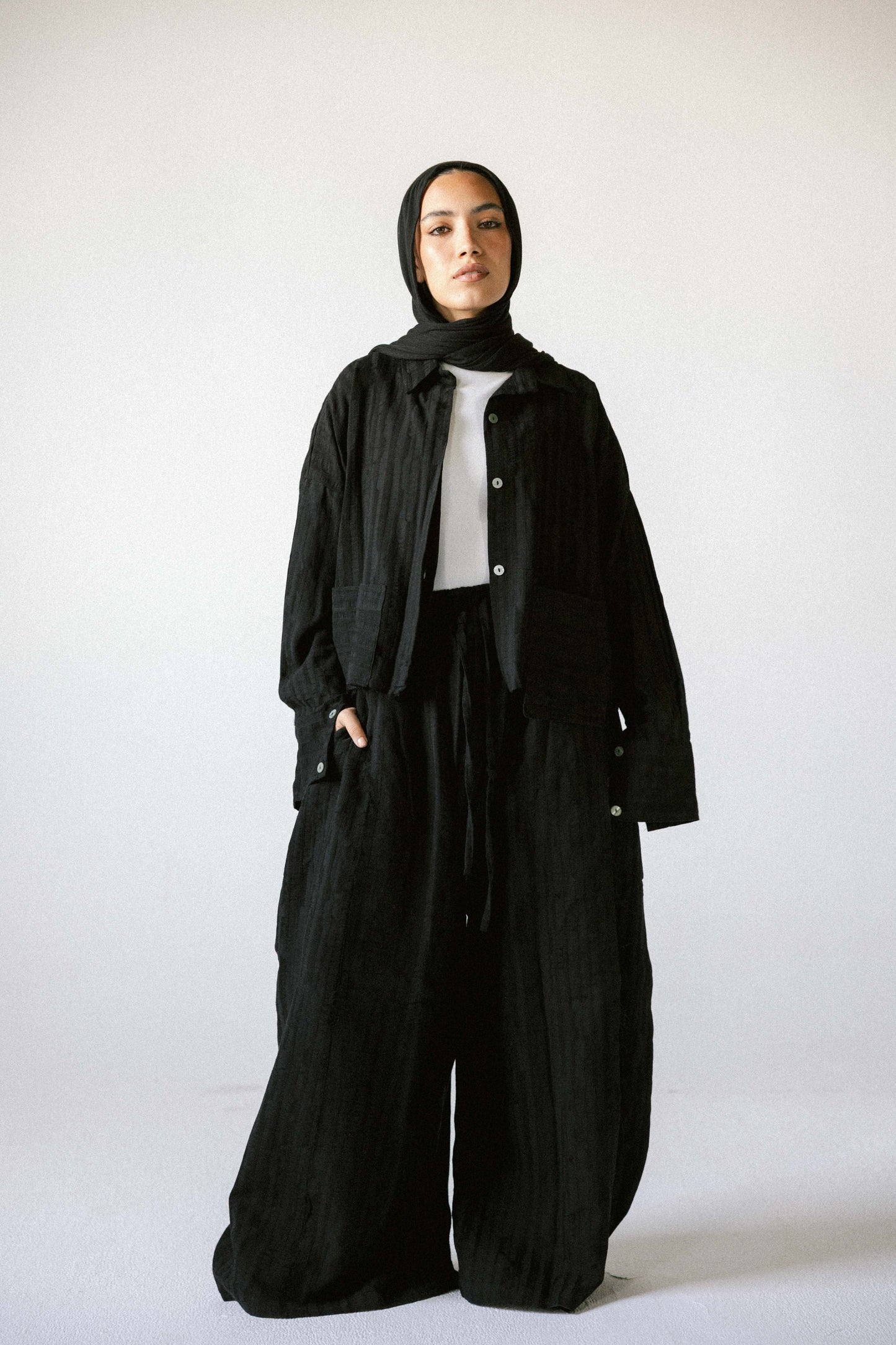 Strips set in black